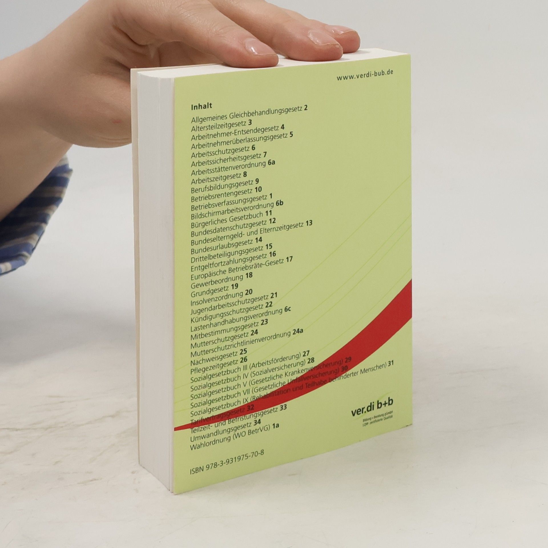 Gerhard Noll Gesetzestexte für die Arbeitswelt - 7. Auflage 2011