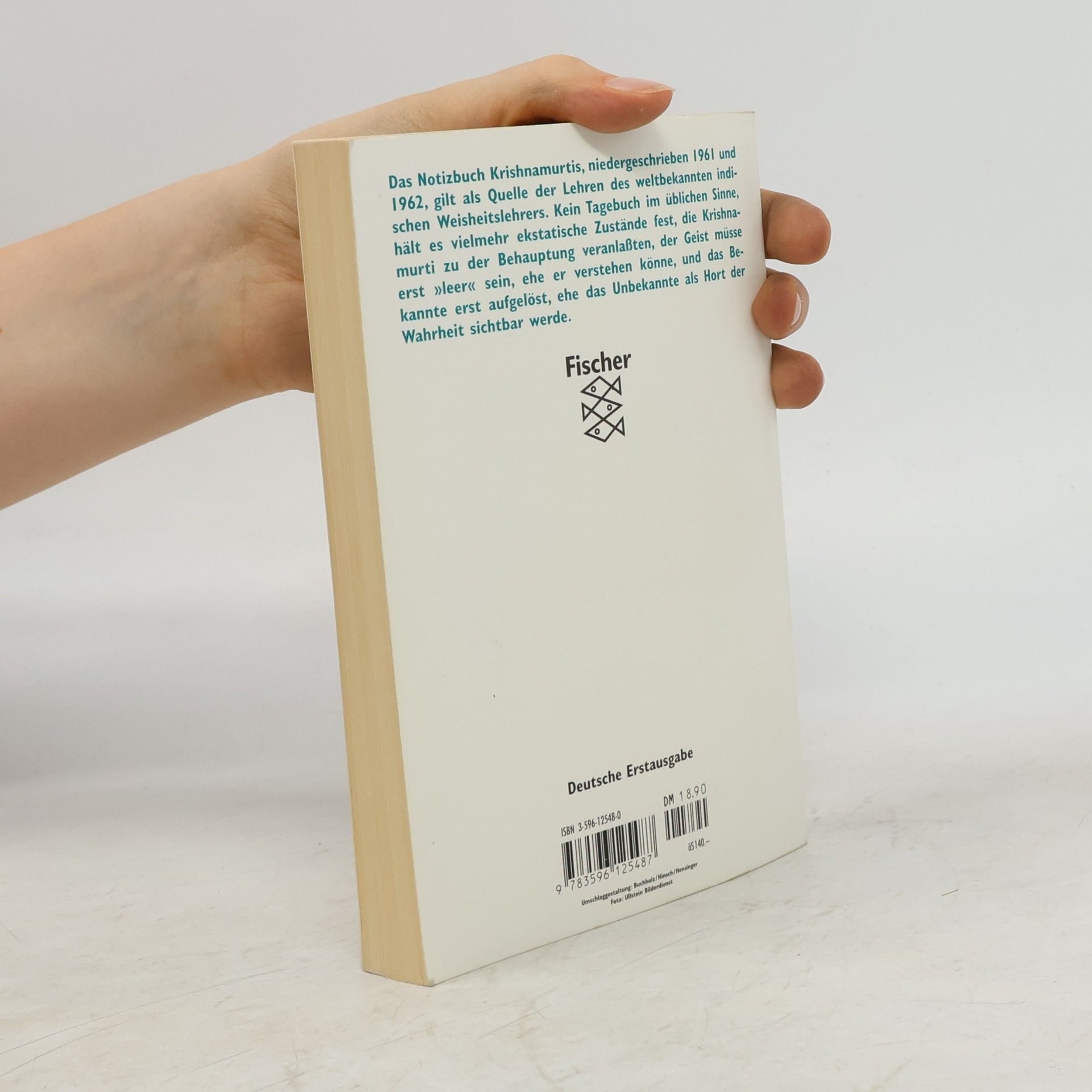 Jiddu Krishnamurti Das Notizbuch