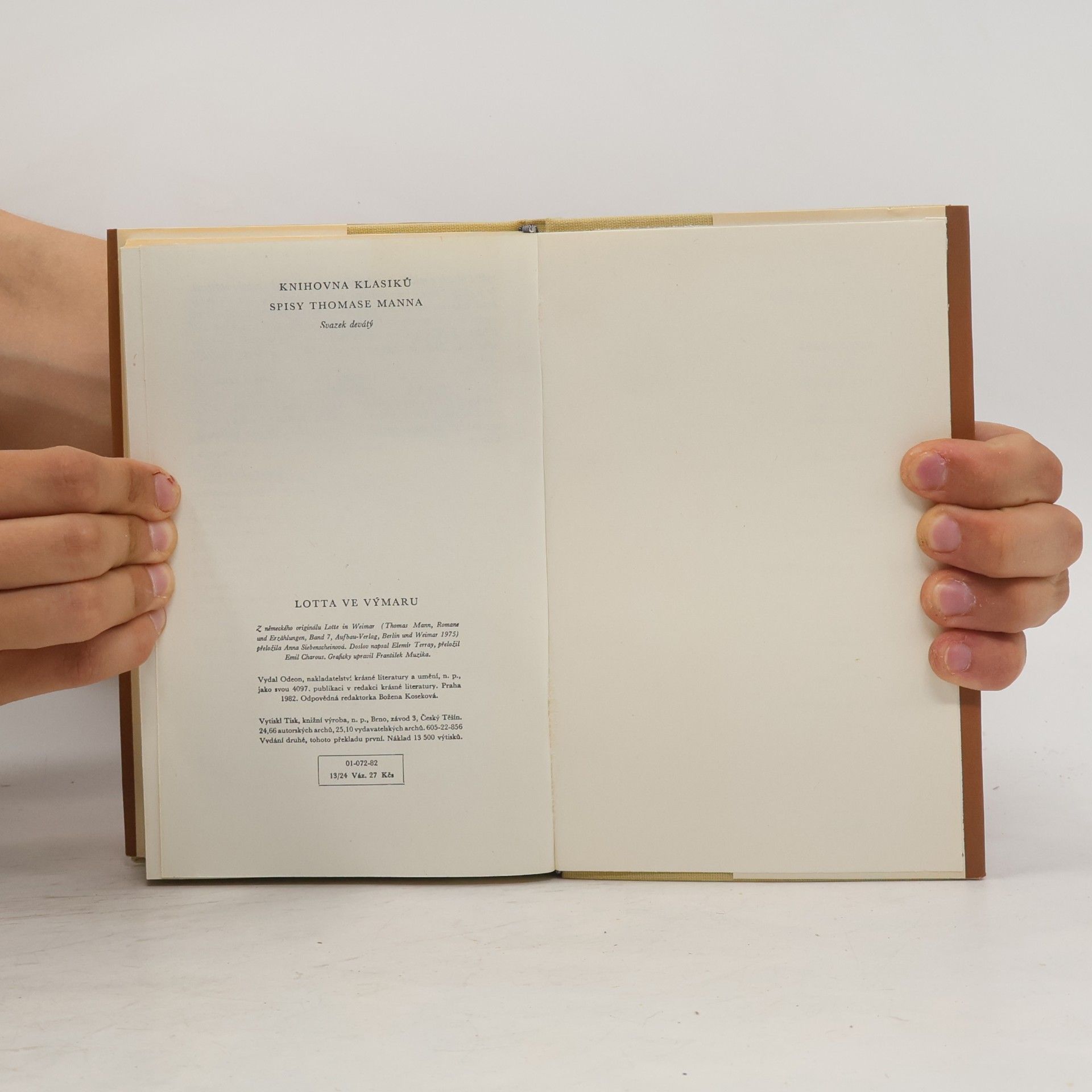 Thomas Mann Lotta ve Výmaru