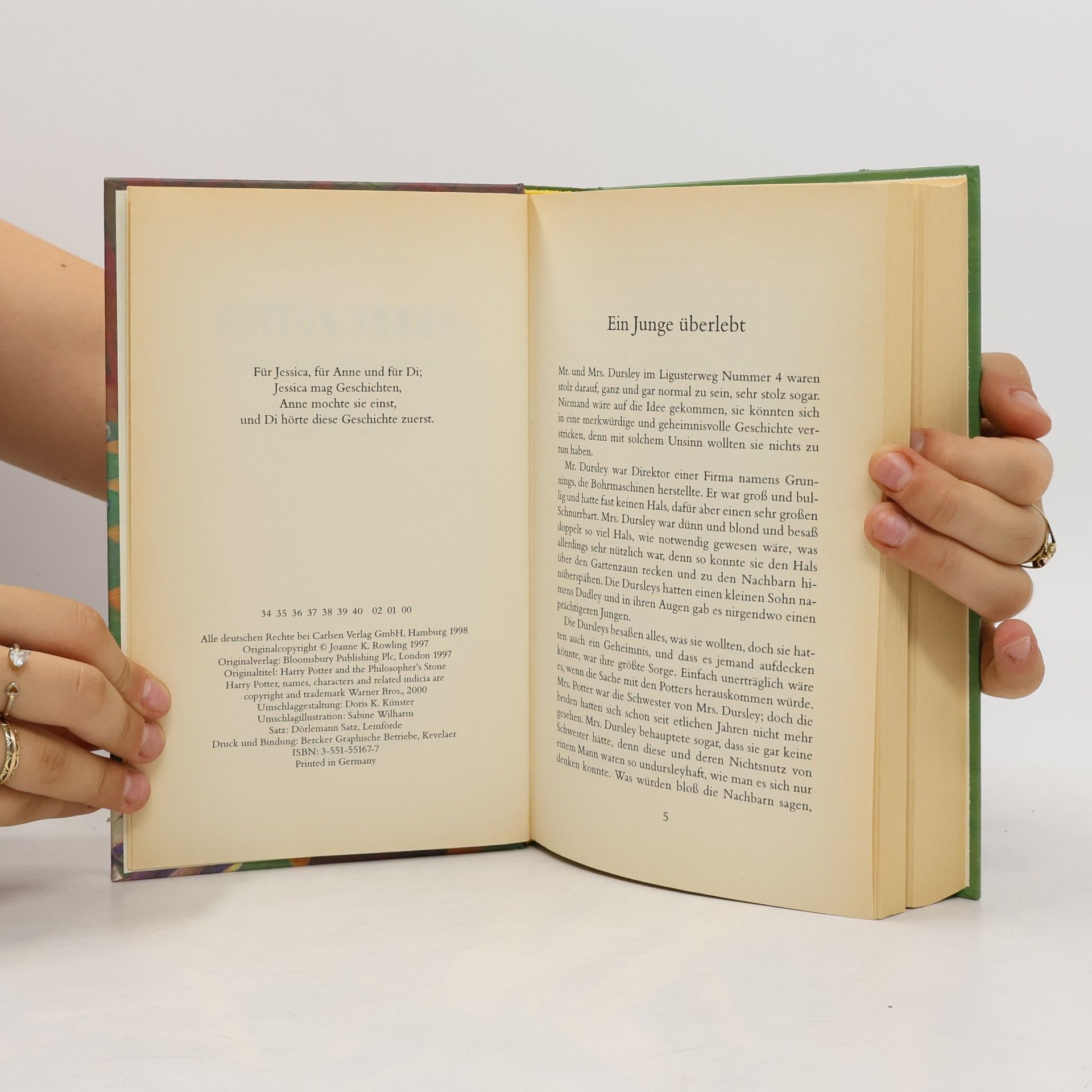 J. K. Rowling Harry Potter und der Stein der Weisen