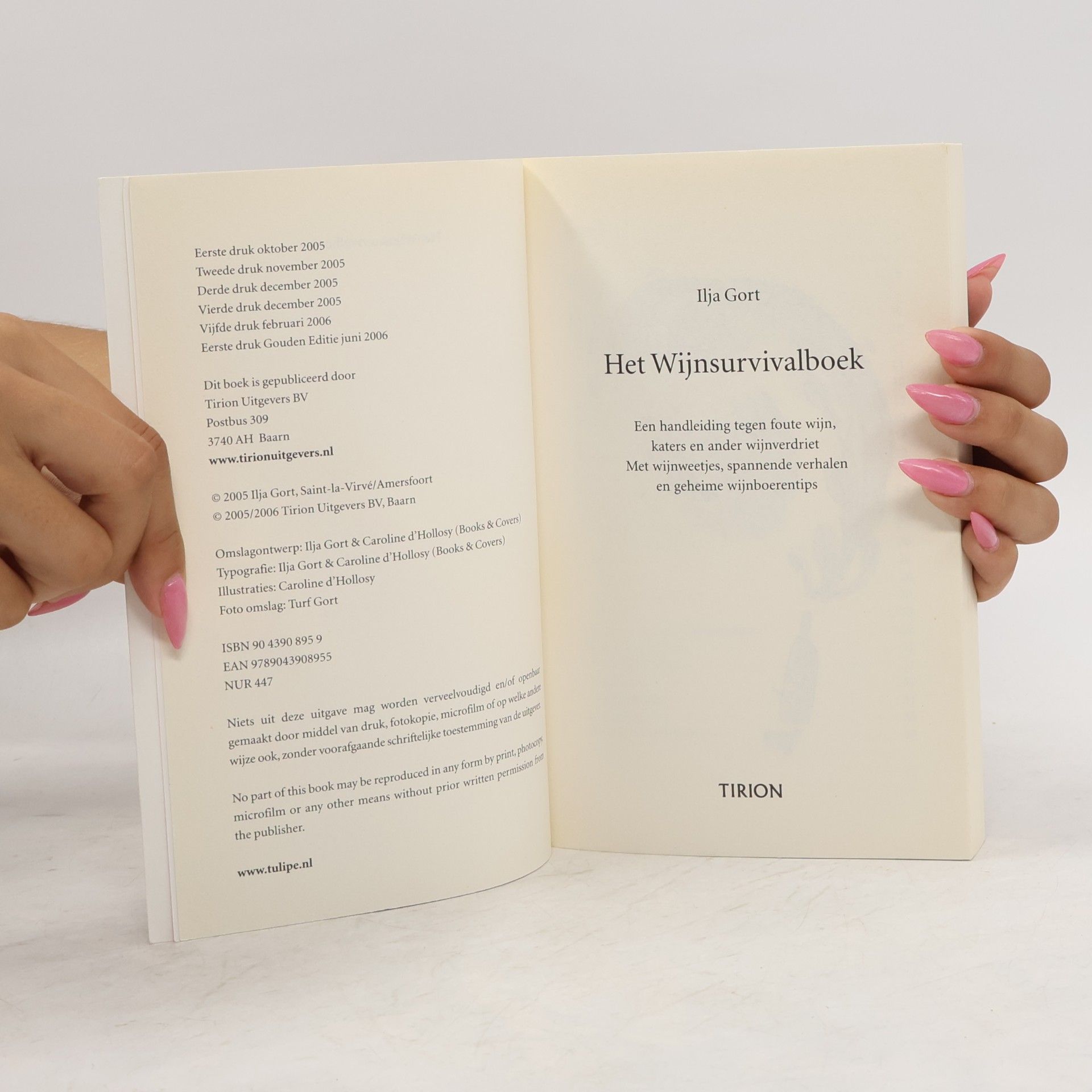 Ilja Gort Het Wijnsurvival Boek Gouden editie