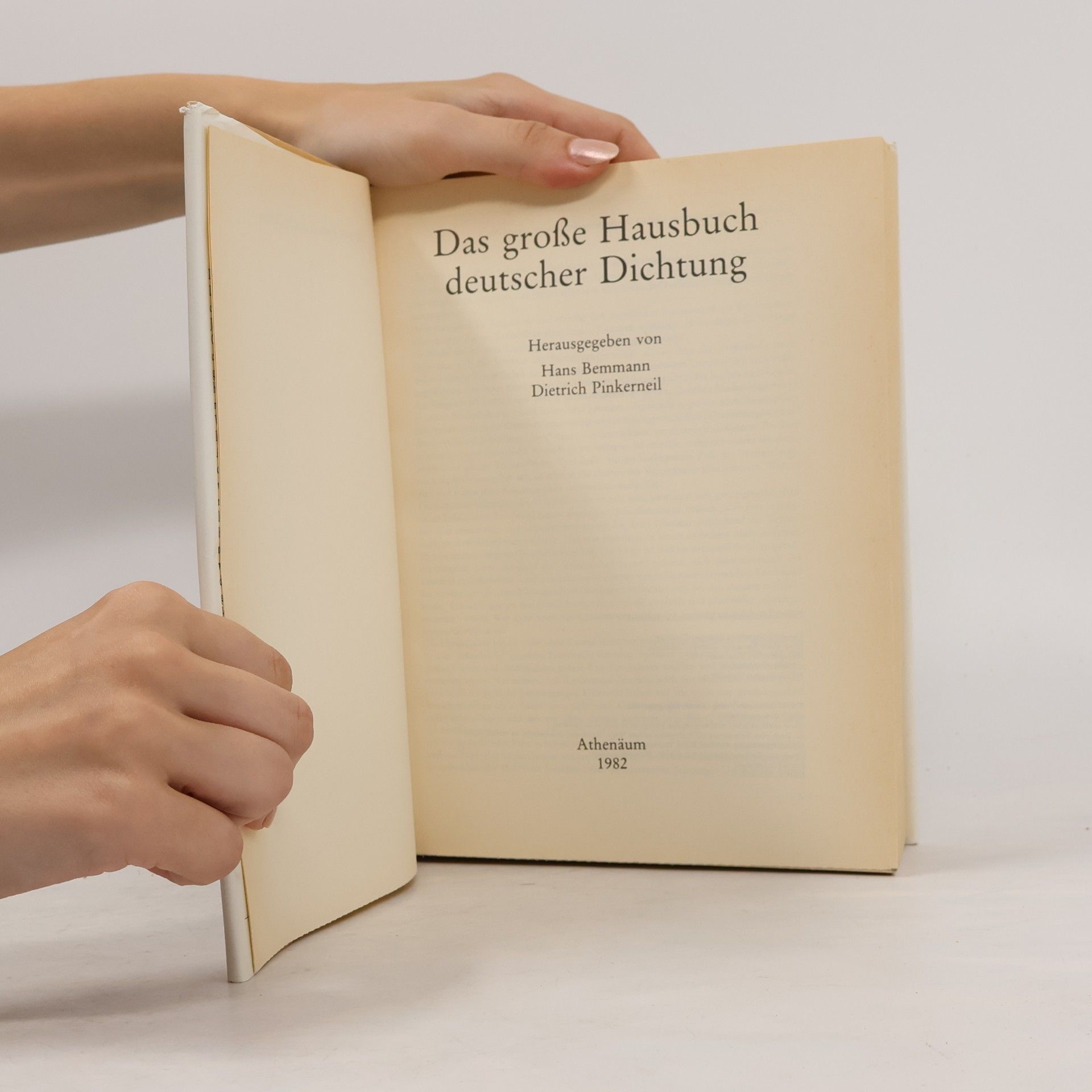 Various authors Das große Hausbuch deutscher Dichtung