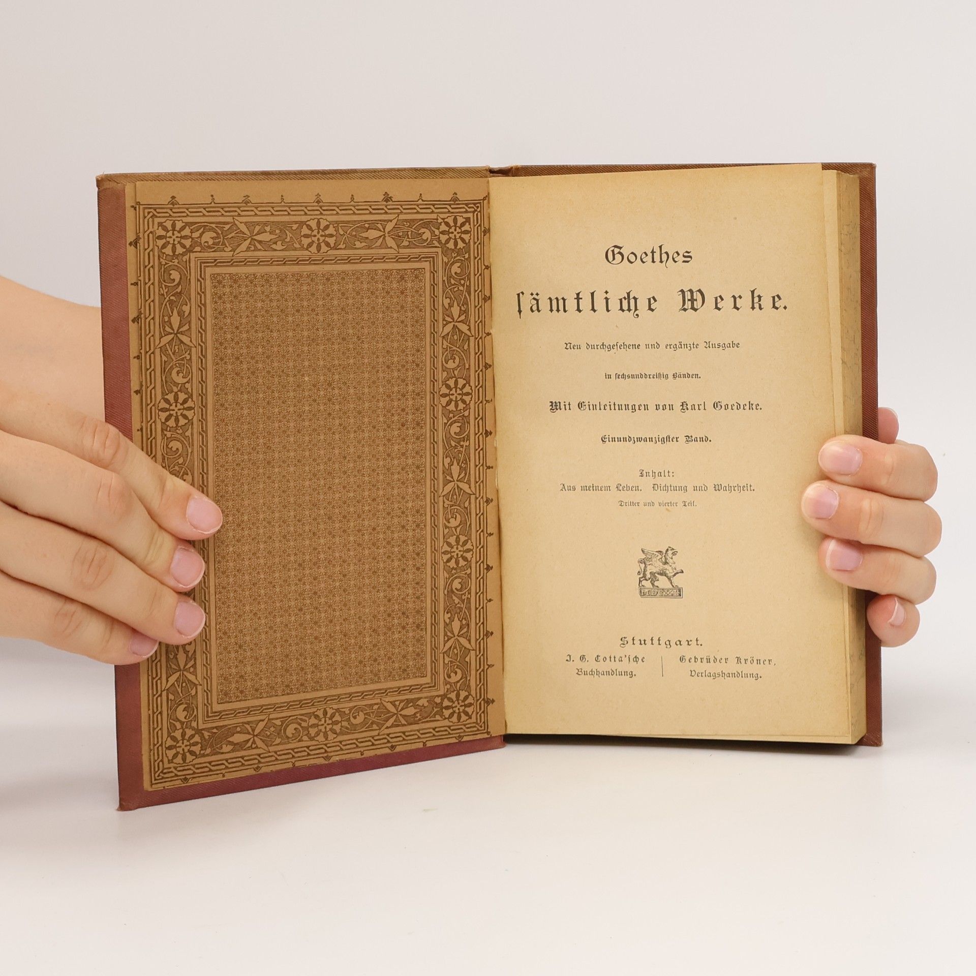 Johann Wolfgang von Goethe Goethes sämtliche Werke 21