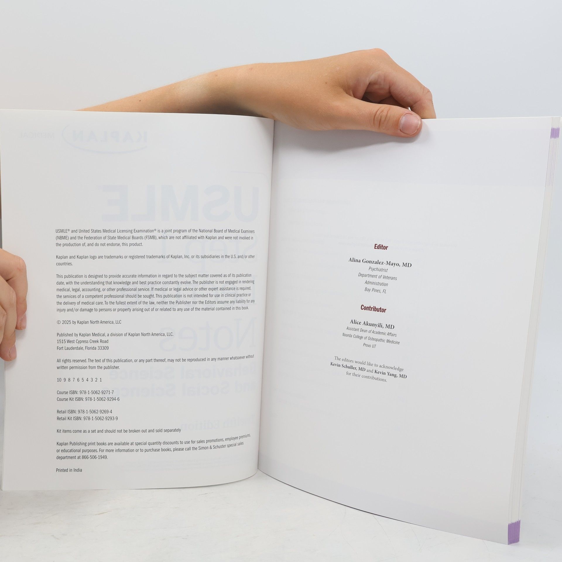 Alina Gonzalez-Mayo USMLE Step 1 Lecture Notes: Behavioral Science and Social Sciences Twelfth Edition