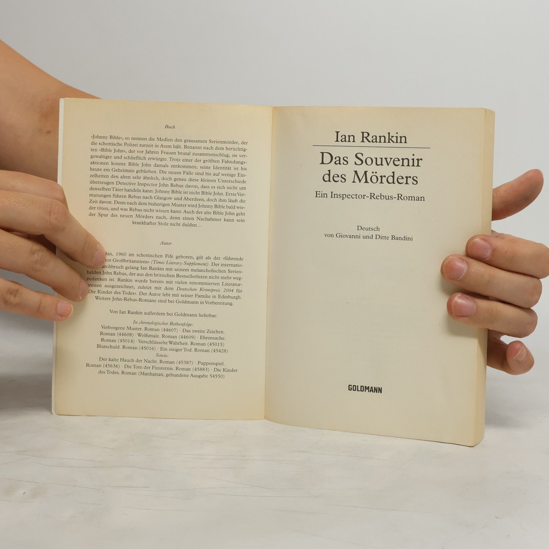 Ian Rankin Das Souvenir des Mörders