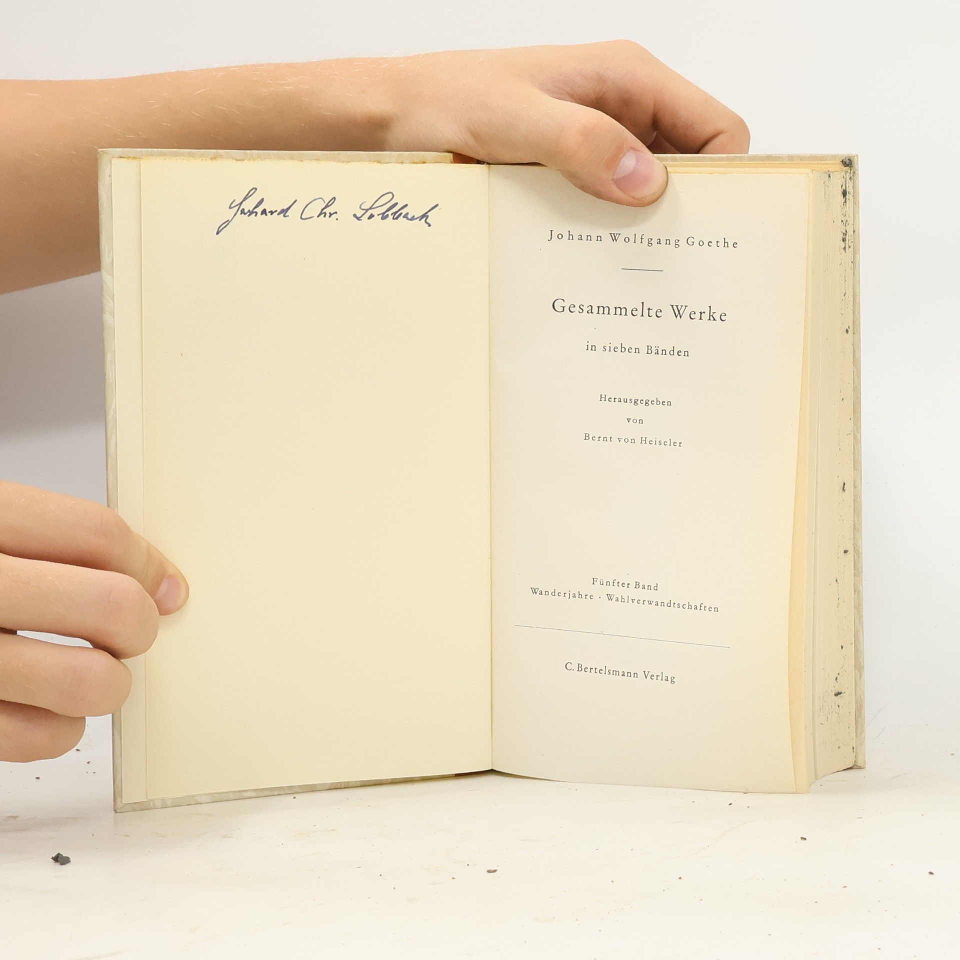 Johann Wolfgang von Goethe Gesammelte Werke in sieben Bände. Band 5