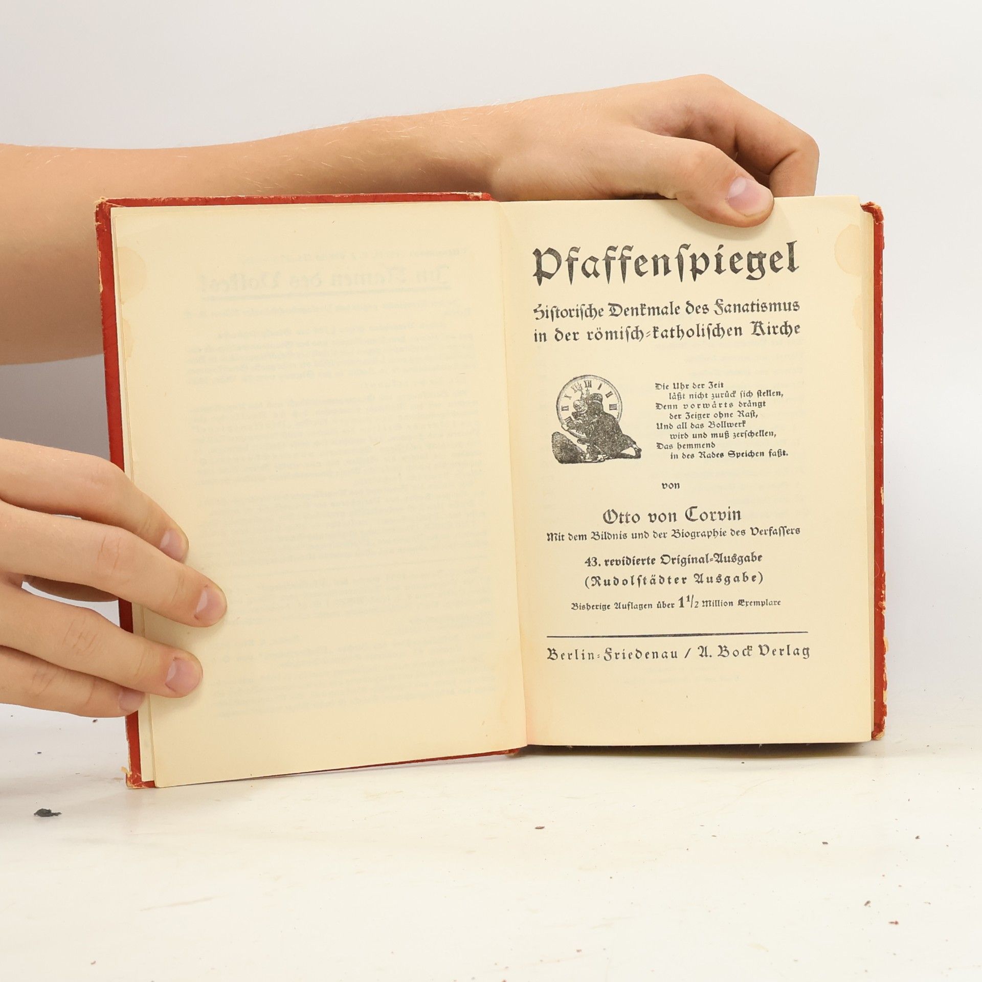 Otto von Corvin Pfaffenfpiegel