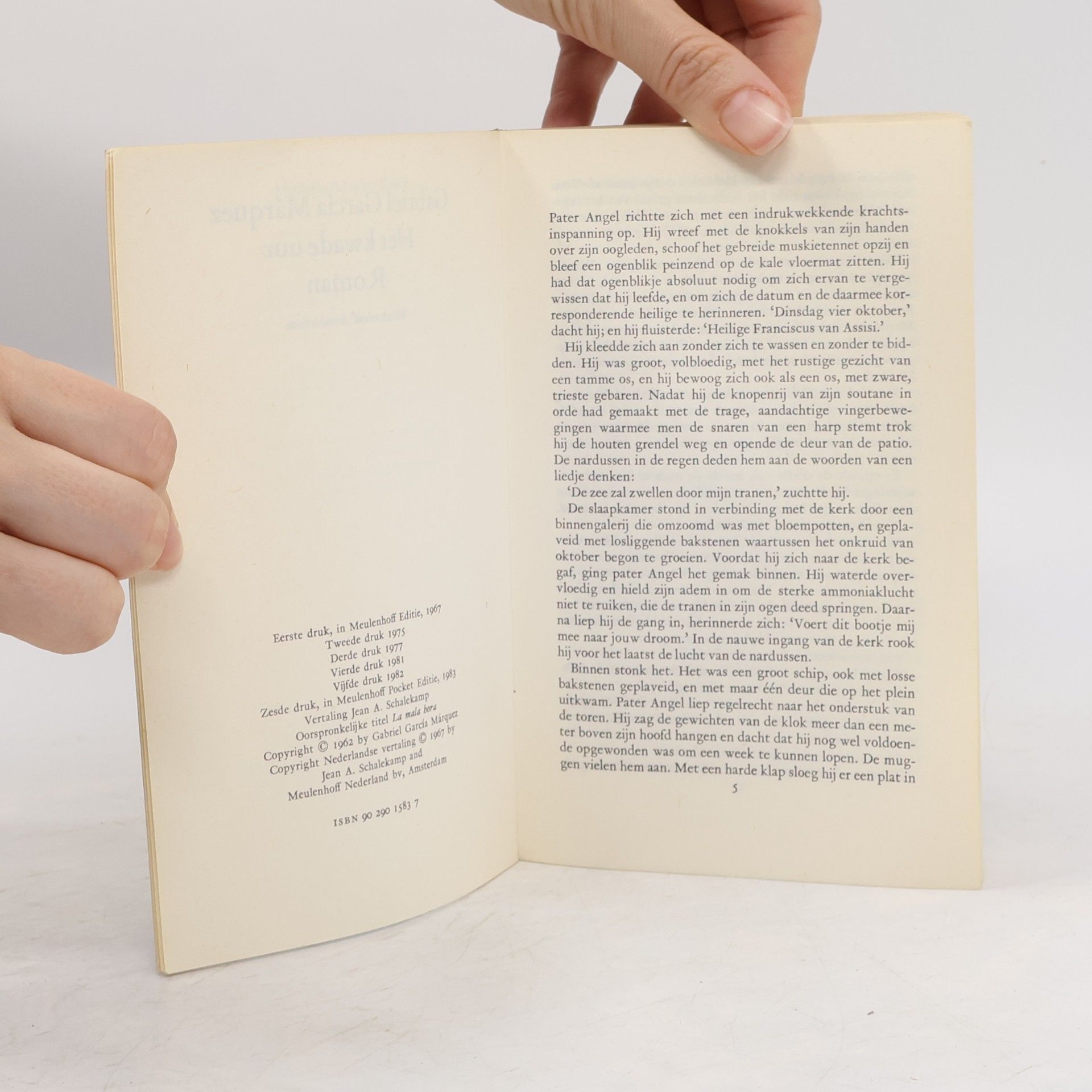 Gabriel García Márquez Meulenhoff Pocket Editie: Het Kwade Uur