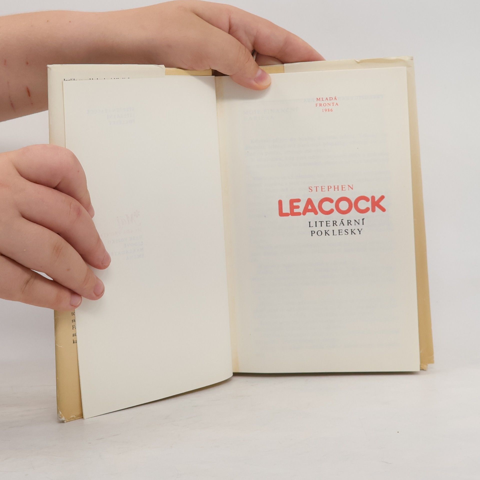 Stephen Leacock Leacock. Literární poklesky