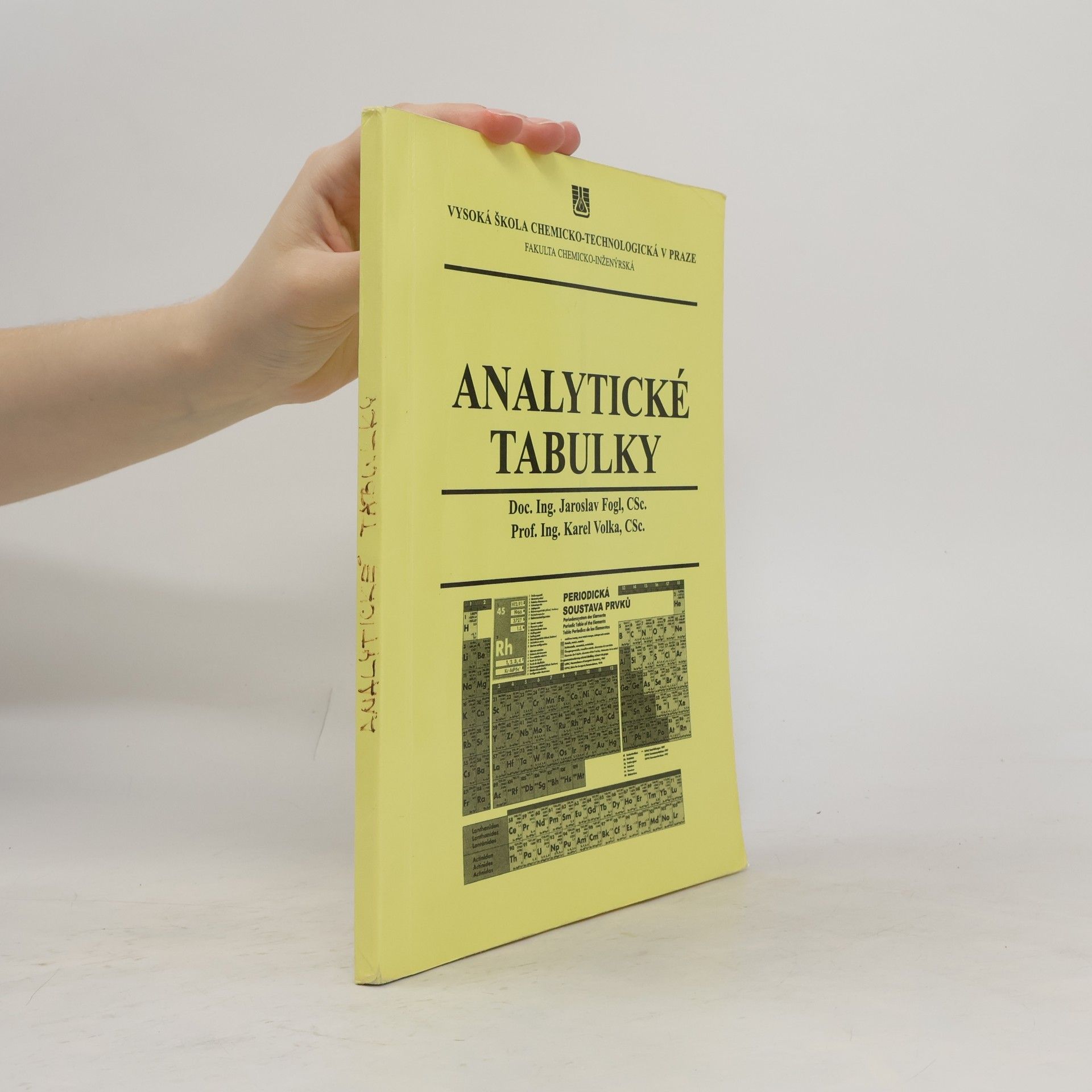Jaroslav Fogl Analytické tabulky