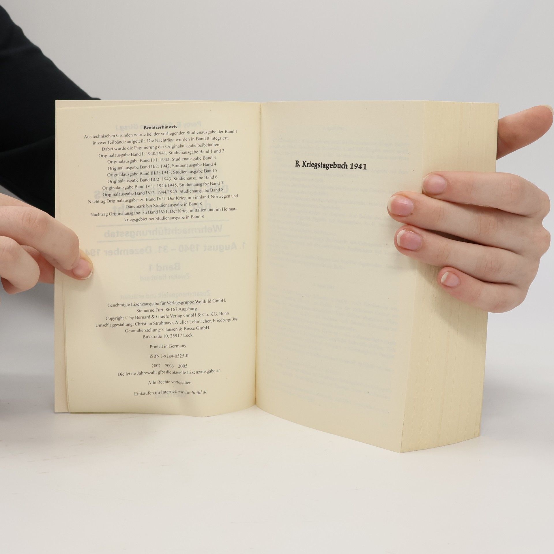 Percy Ernst Schramm Kriegstagebuch des OKW. 1940-1941 Band 1. Teilband 2