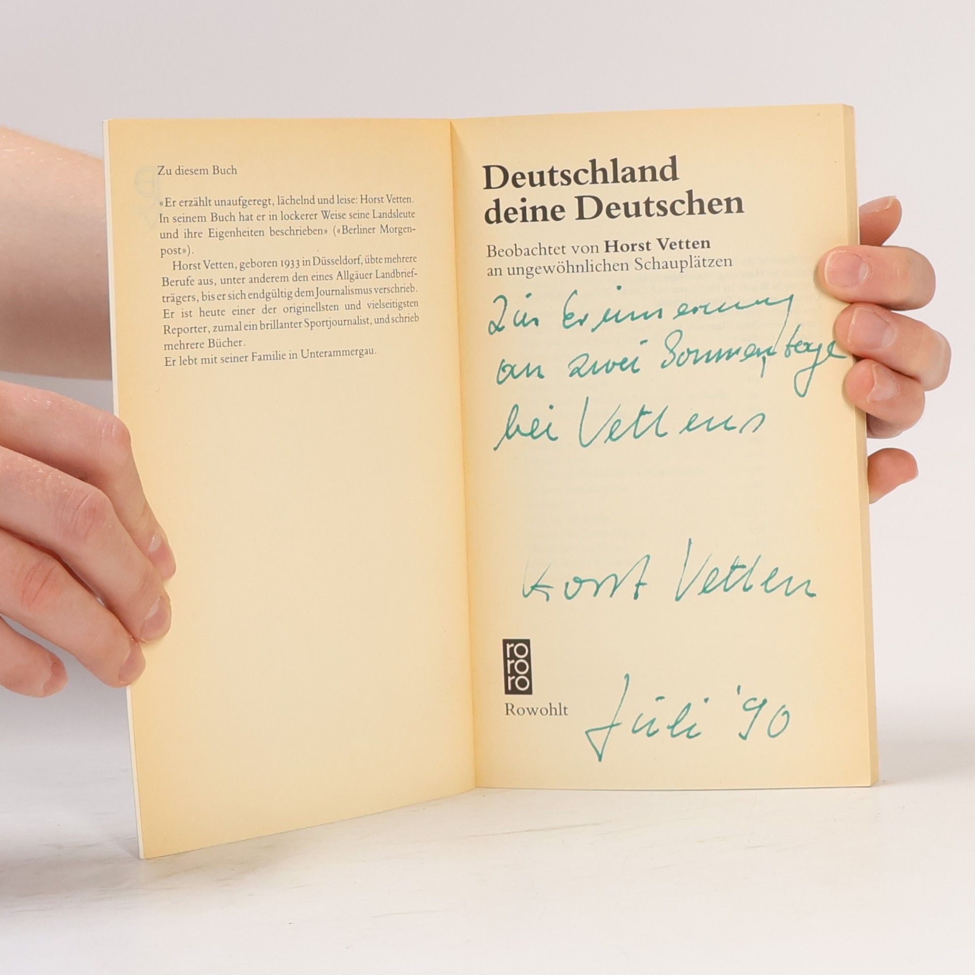 Horst Vetten Deutschland deine Deutschen