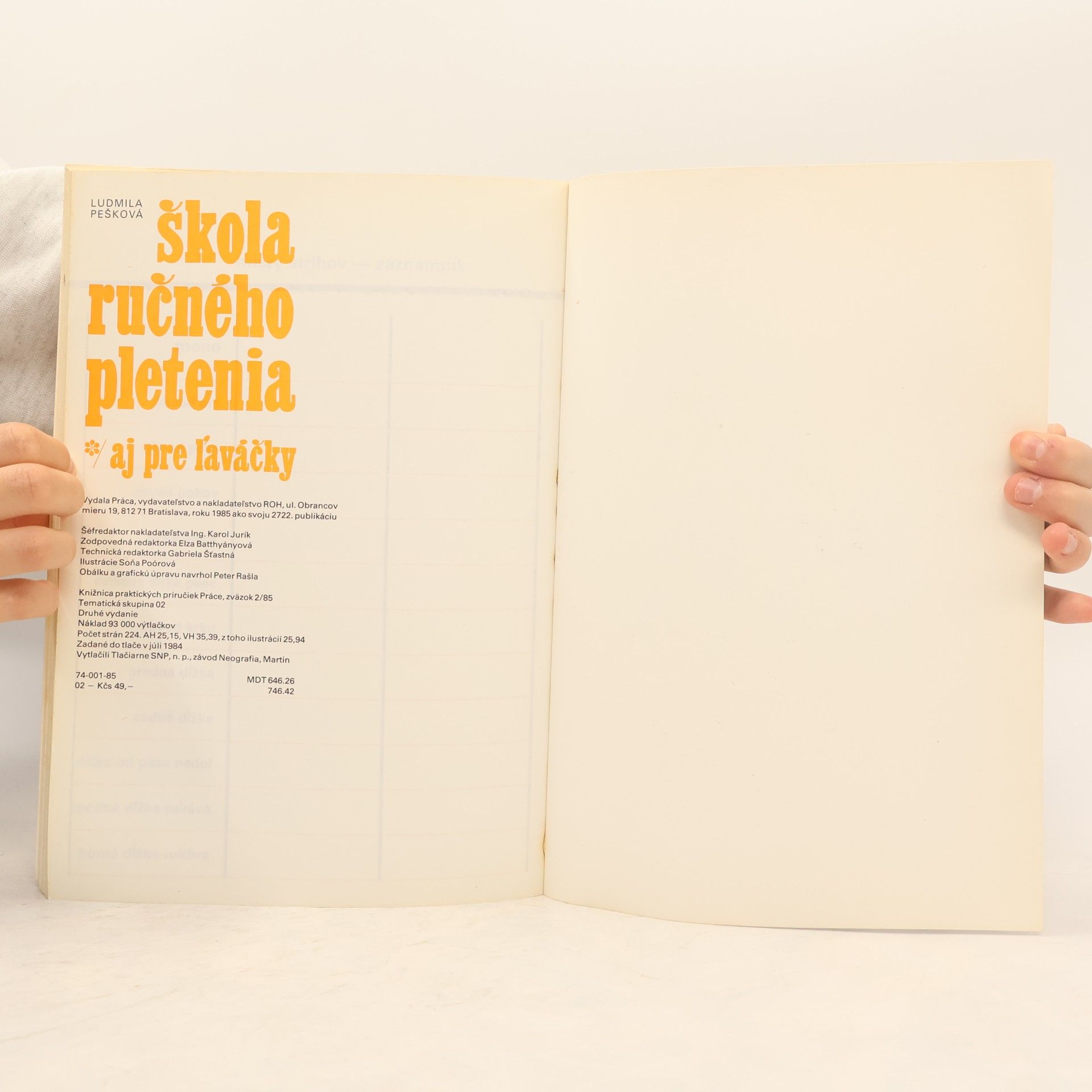 Ludmila Pešková Škola ručného pletenia aj pre ľaváčky