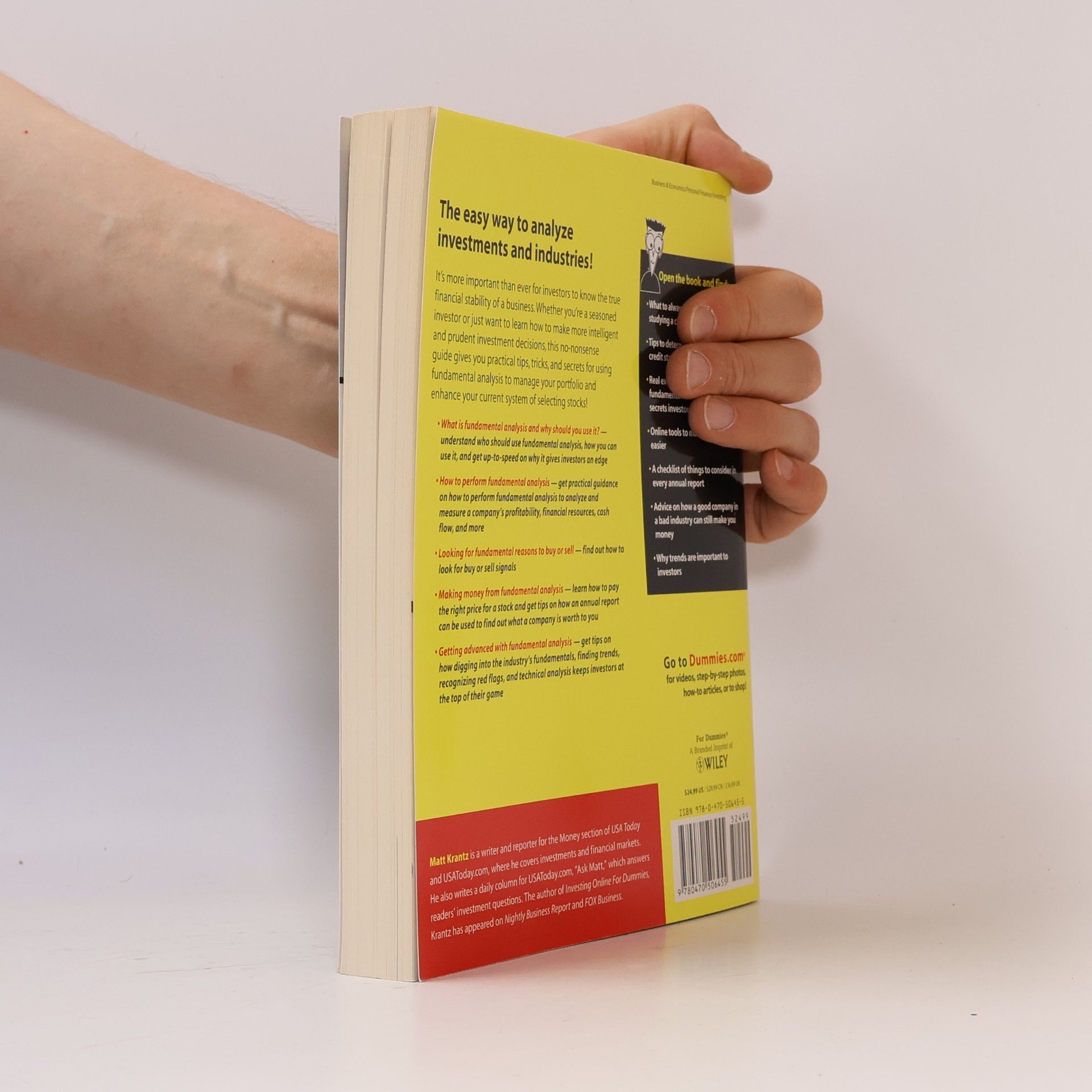 Matt Krantz Fundamental analysis for dummies
