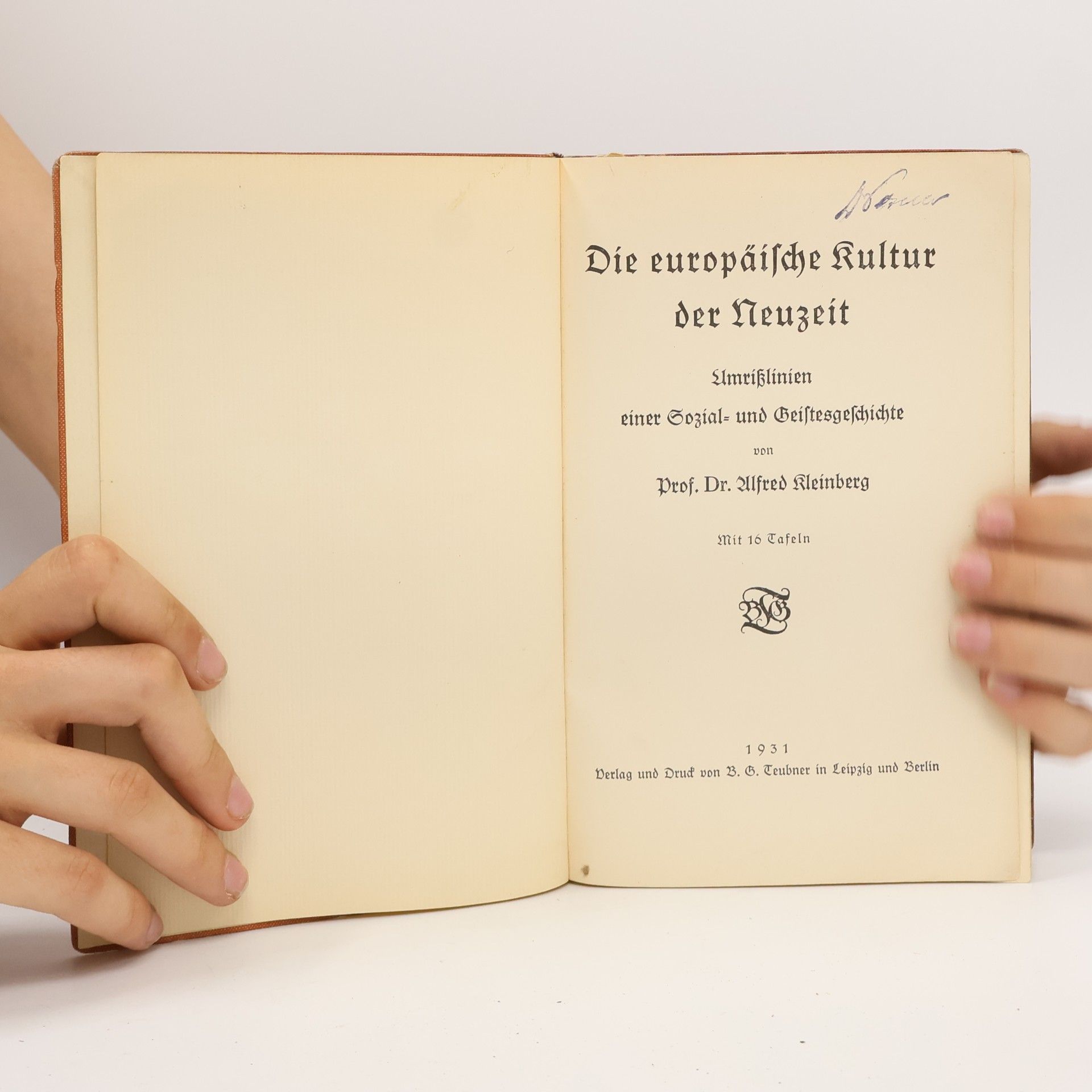 Alfred Kleinberg Die europäische kultur der neuzeit