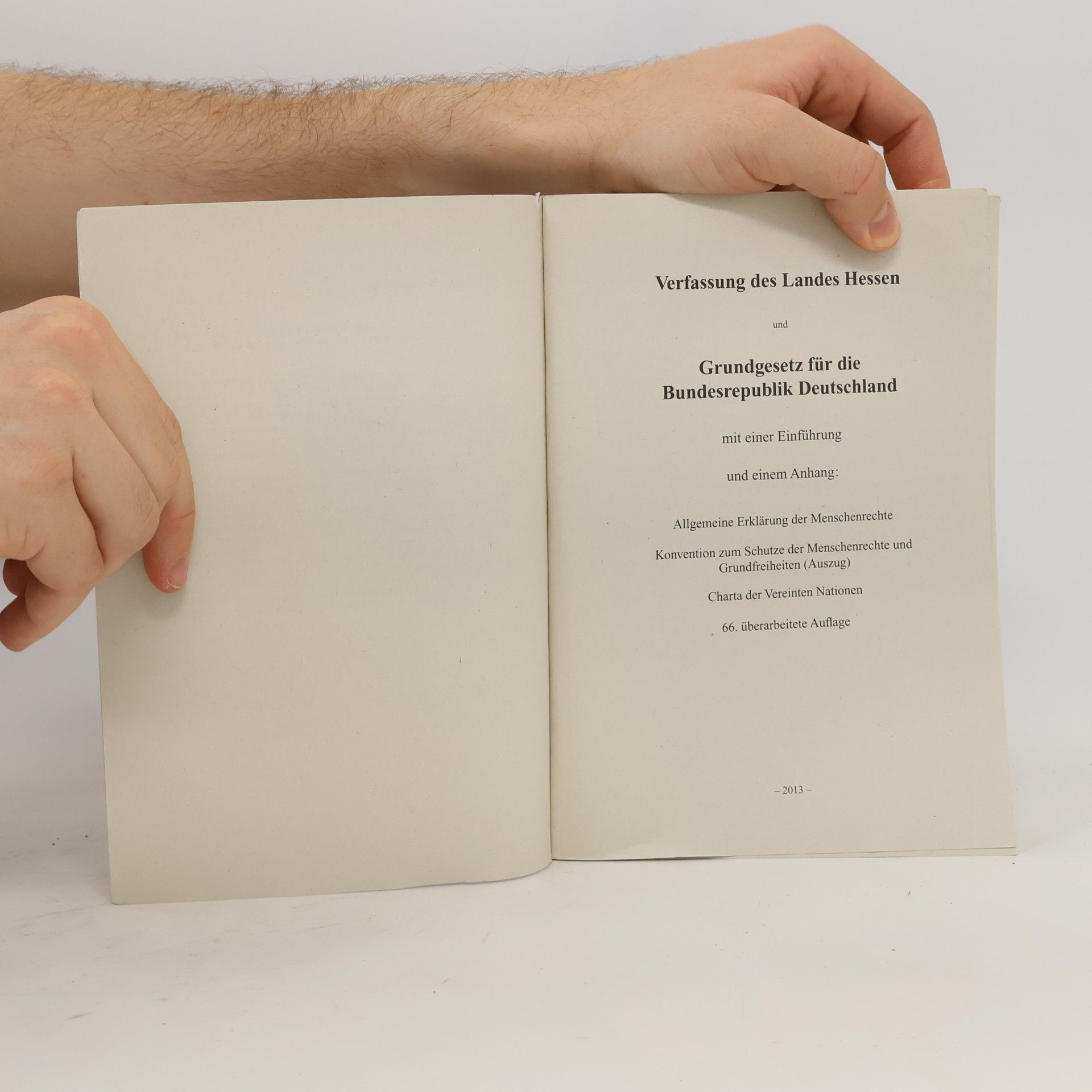 Autorenkollektiv Verfassung des Landes Hessen und Grundgesetz für die Bundesrepublik Deutschland