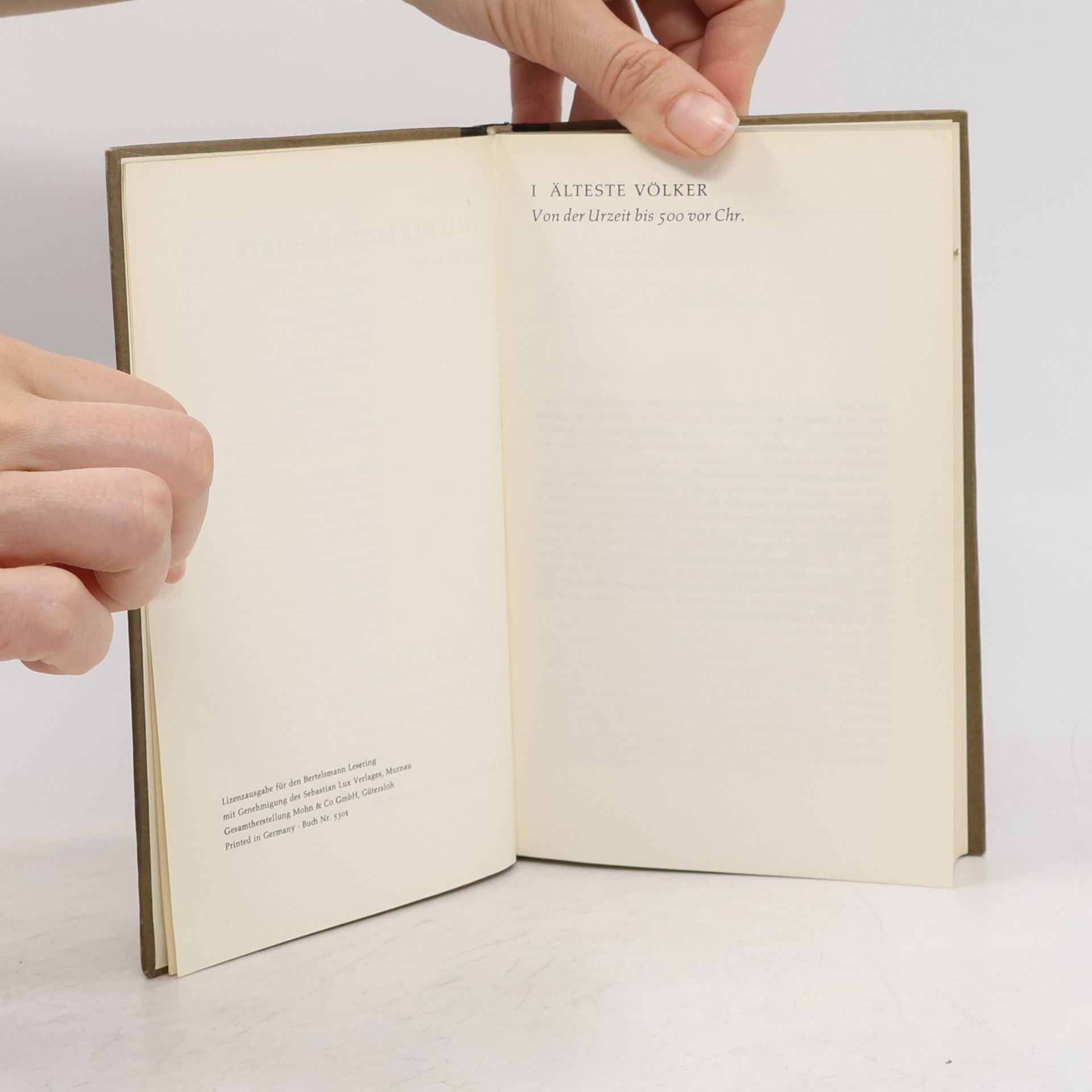 Otto Zierer Weltgeschichte 1: Bild der Jahrhunderte. Erstes Buch