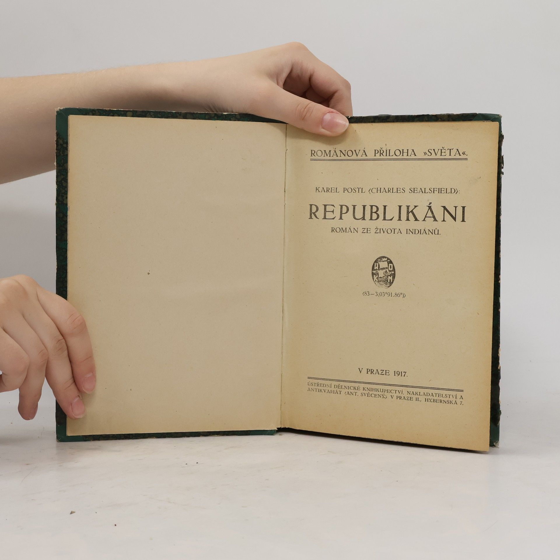 Charles Sealsfield Republikáni. Román ze života Indiánů