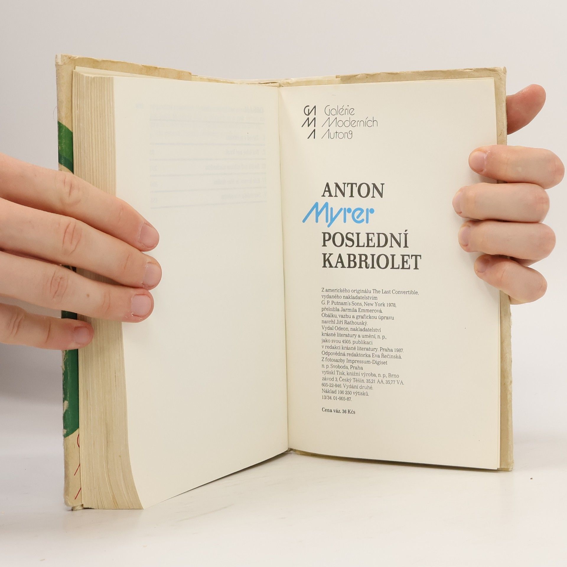 Anton Myrer Poslední kabriolet
