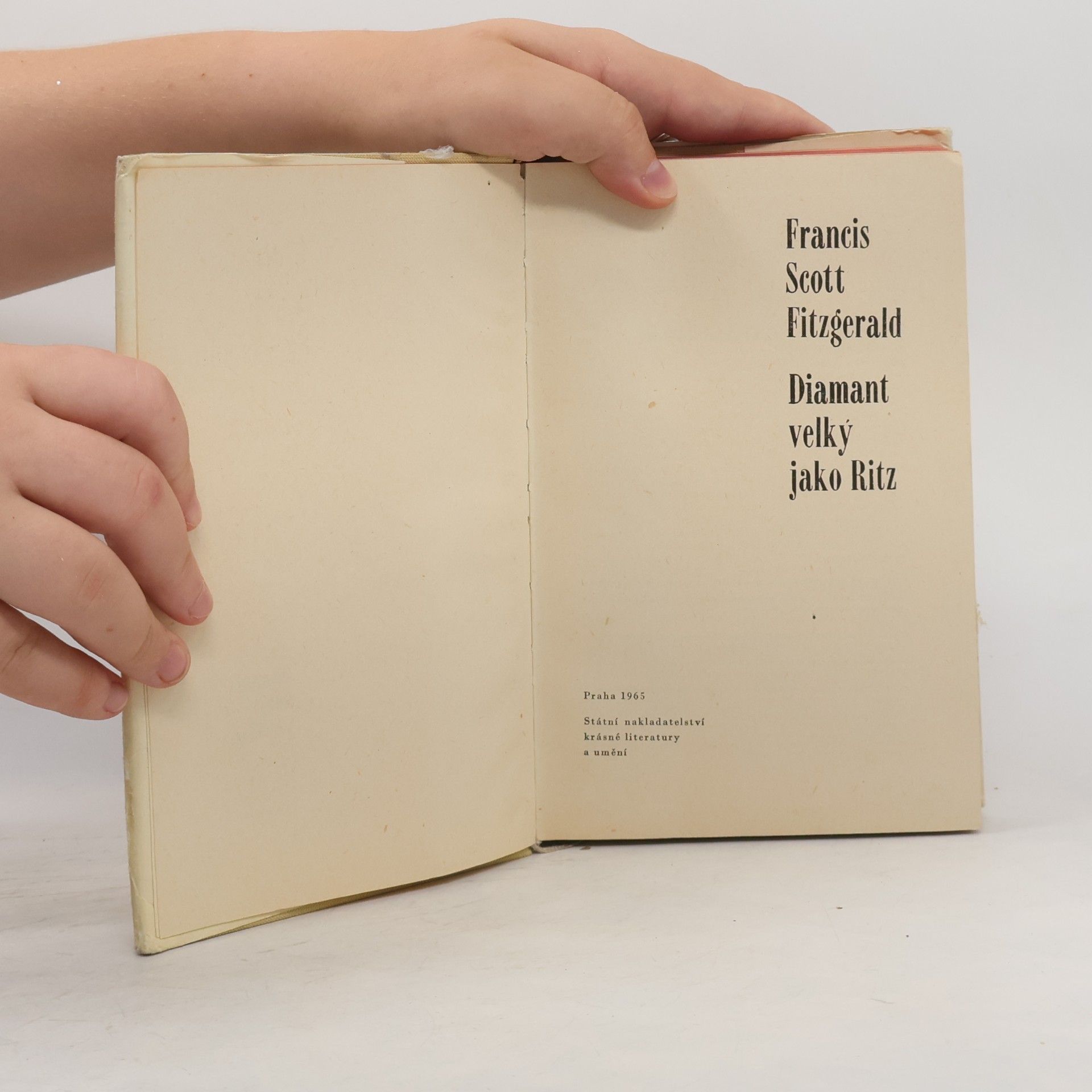 F. Scott Fitzgerald Diamant velký jako Ritz