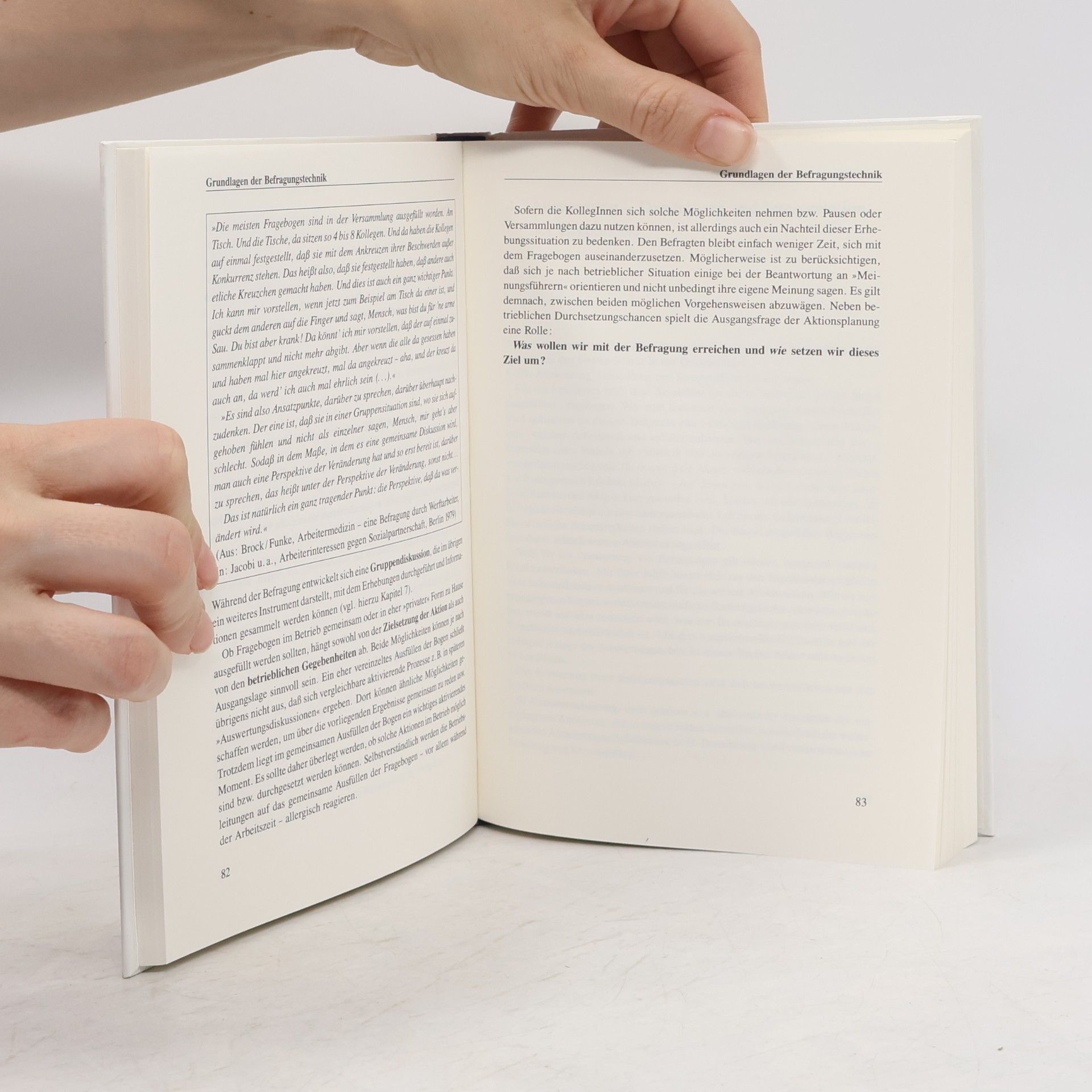 Rolf Satzer Handbücher für den Betriebsrat - 26: Handbuch Belegschaftsbefragungen