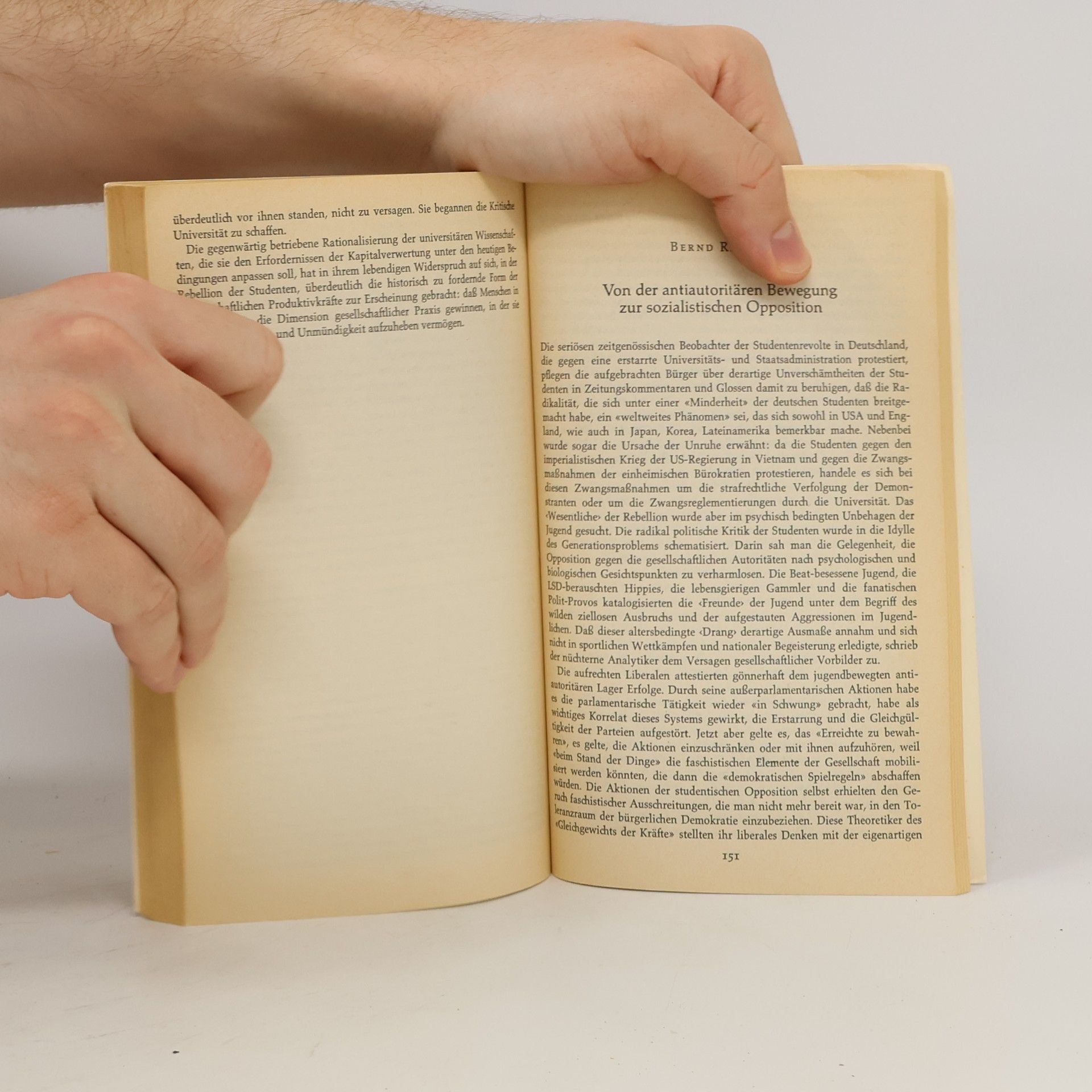 Various authors Rebellion der Studenten oder Die neue Opposition
