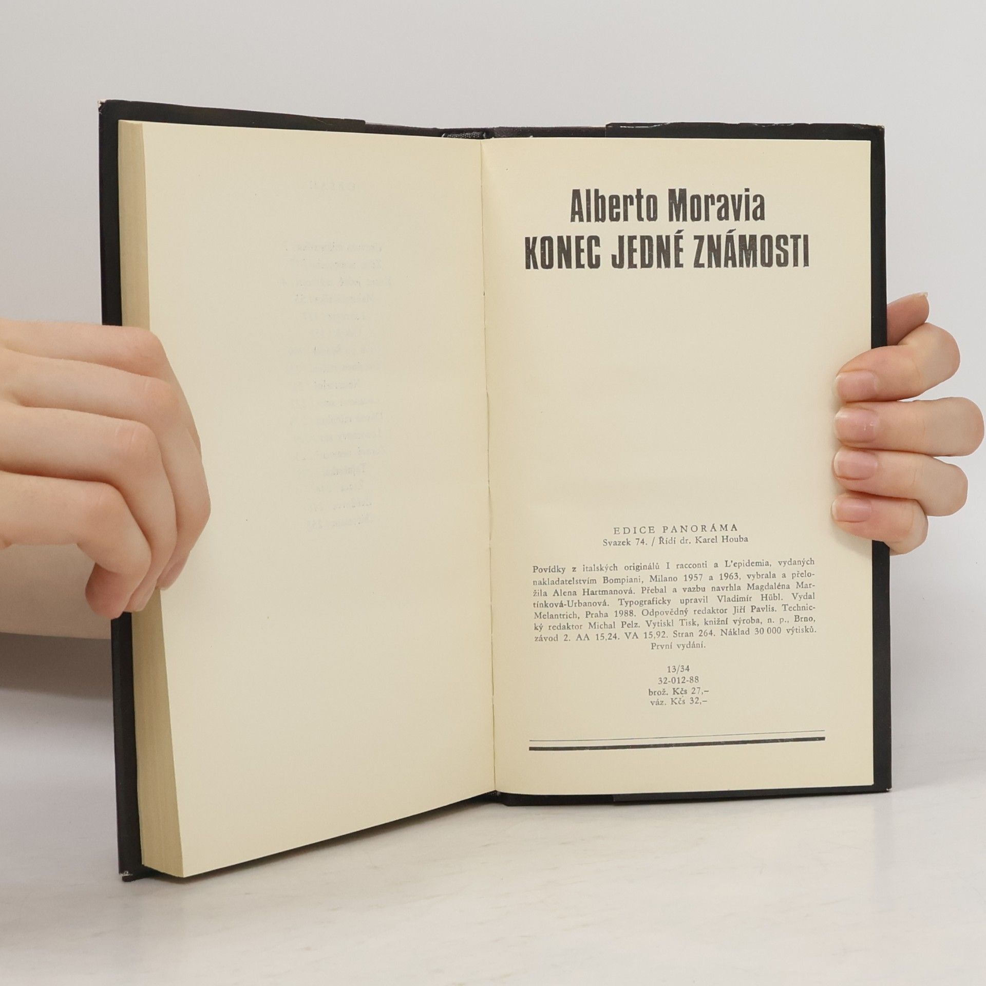 Alberto Moravia Konec jedné známosti