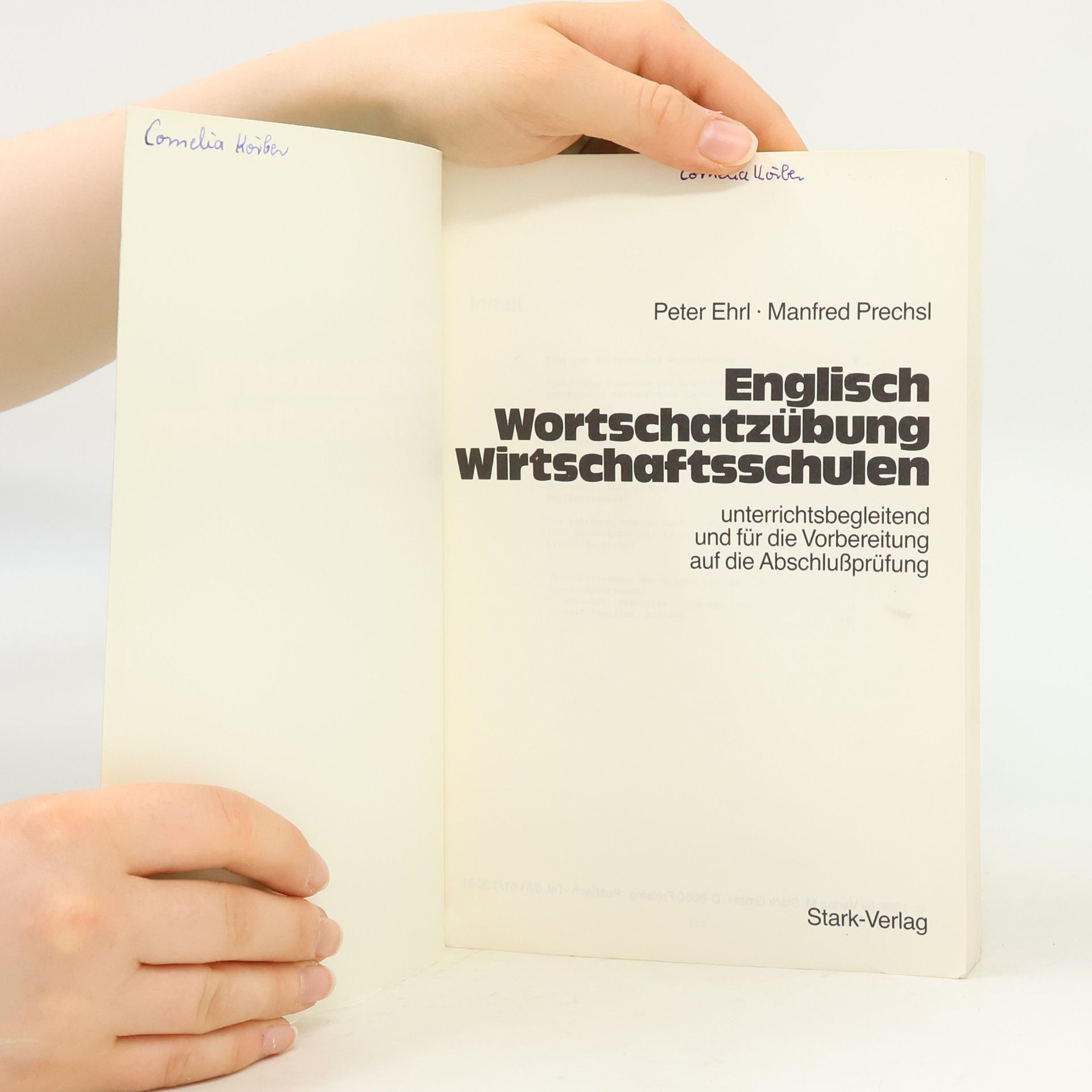 Peter Ehrl English Wortschatzübung Wirtschaftsschulen