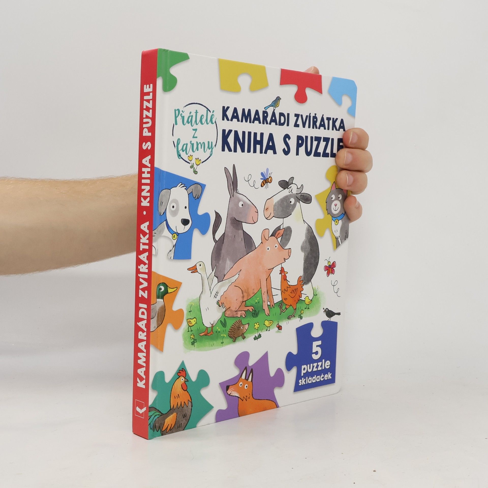 Kamarádi zvířátka kniha s puzzle Přátelé z farmy