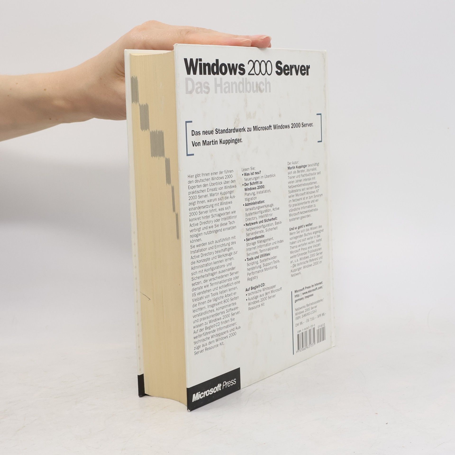 Martin Kuppinger Microsoft Windows 2000 Server - das Handbuch, m. CD-ROM