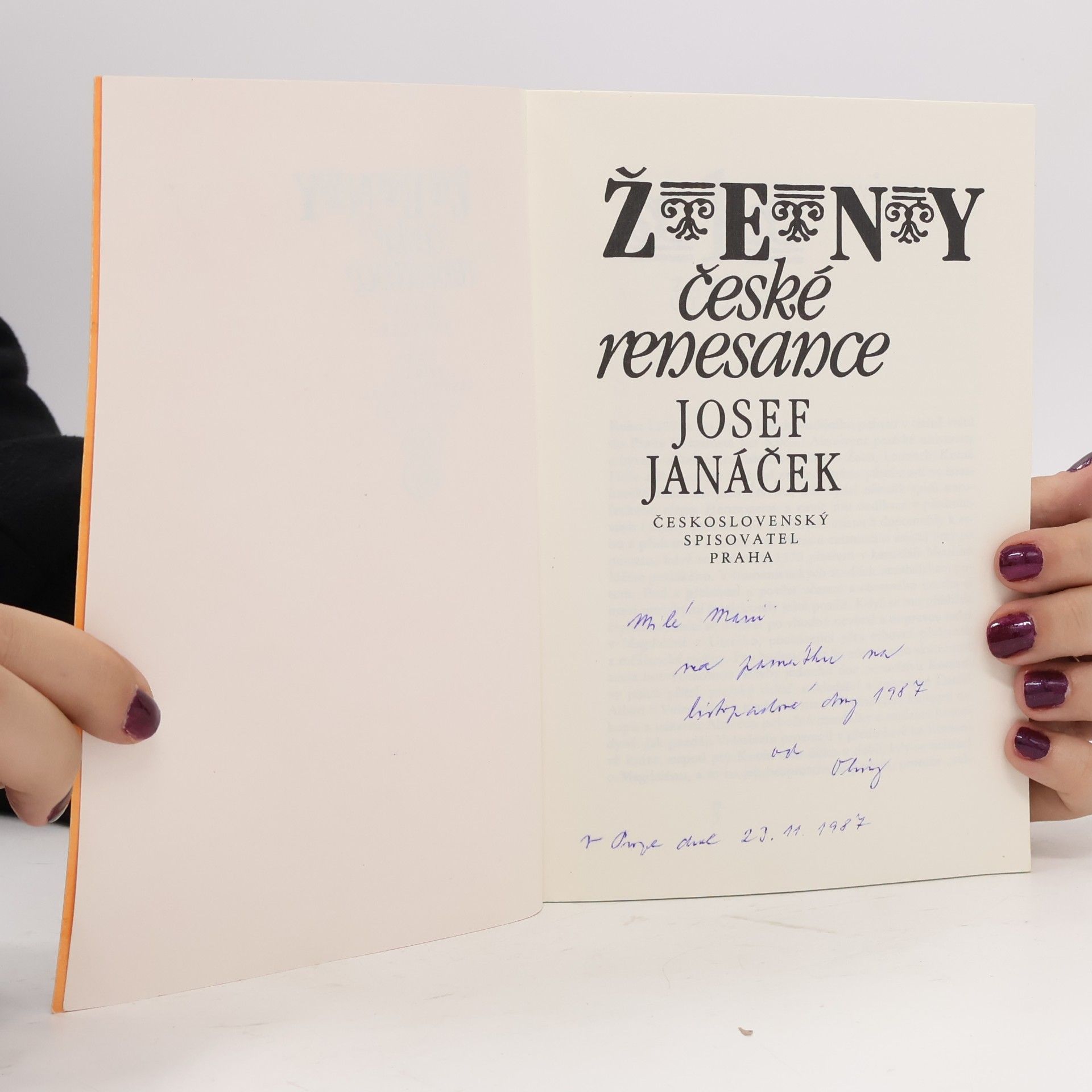 Josef Janáček Ženy české renesance