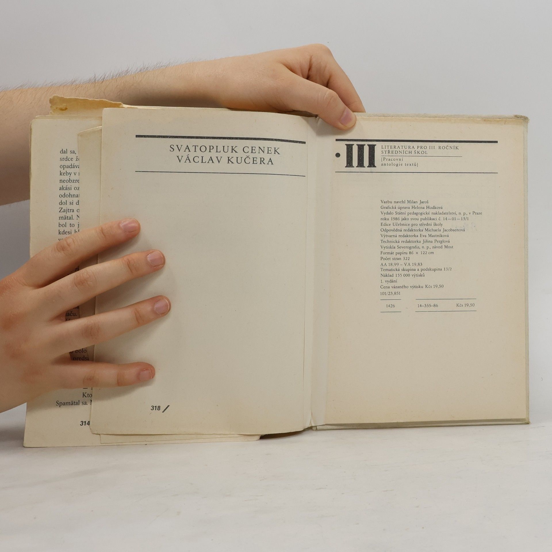 Václav Kučera Literatura III pro střední školy. Pracovní antologie textů