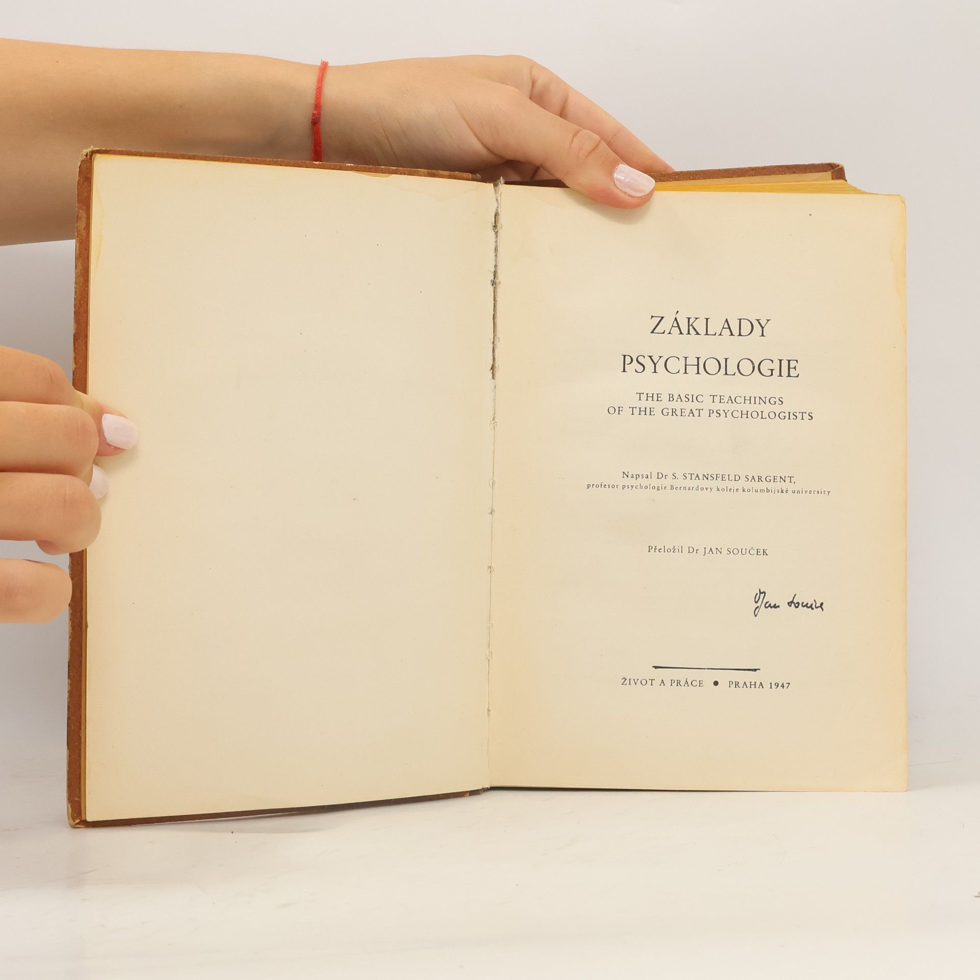 Sargent S. Stansfeld Základy psychologie
