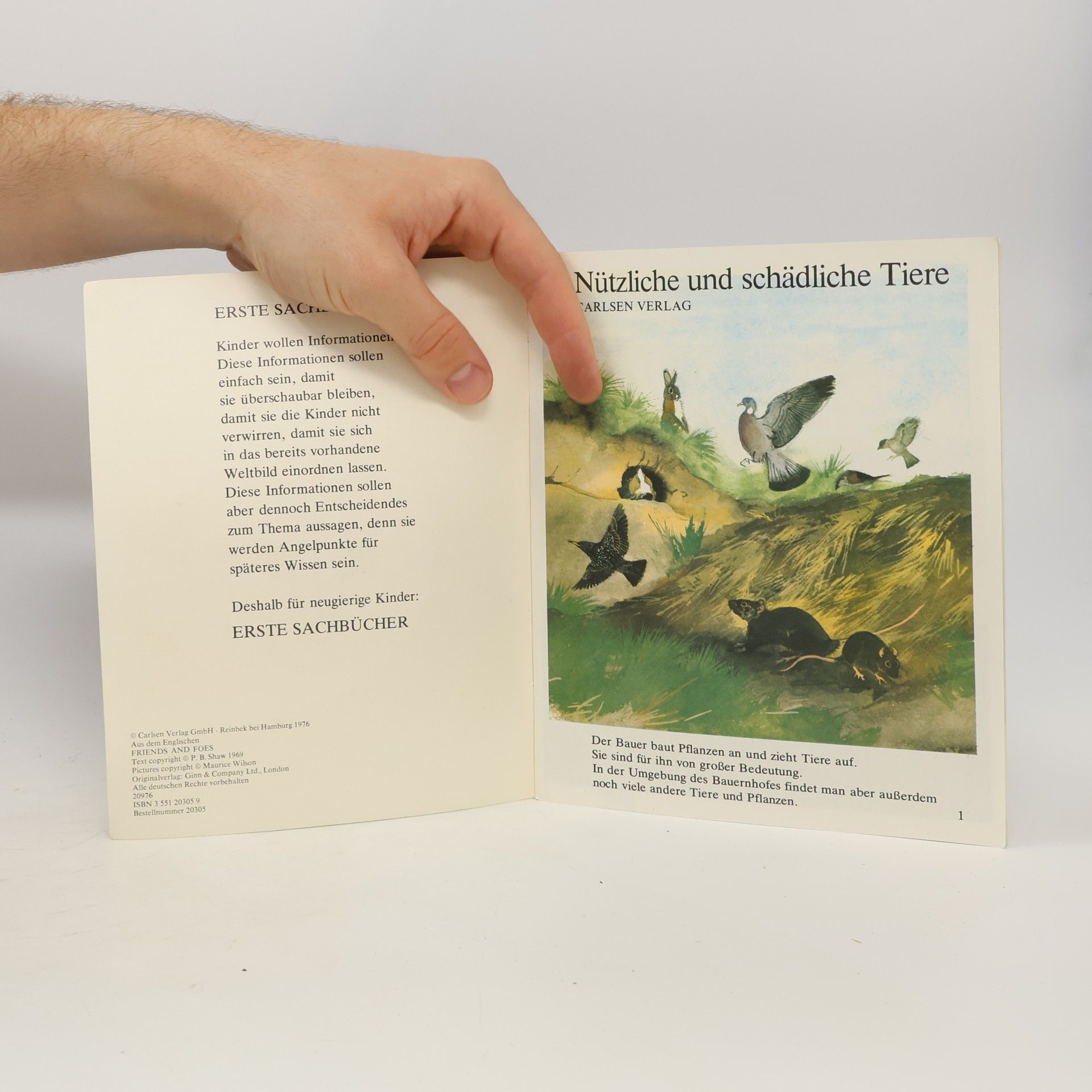 Erste Sachbücher - 5: Nützliche und schädliche Tiere