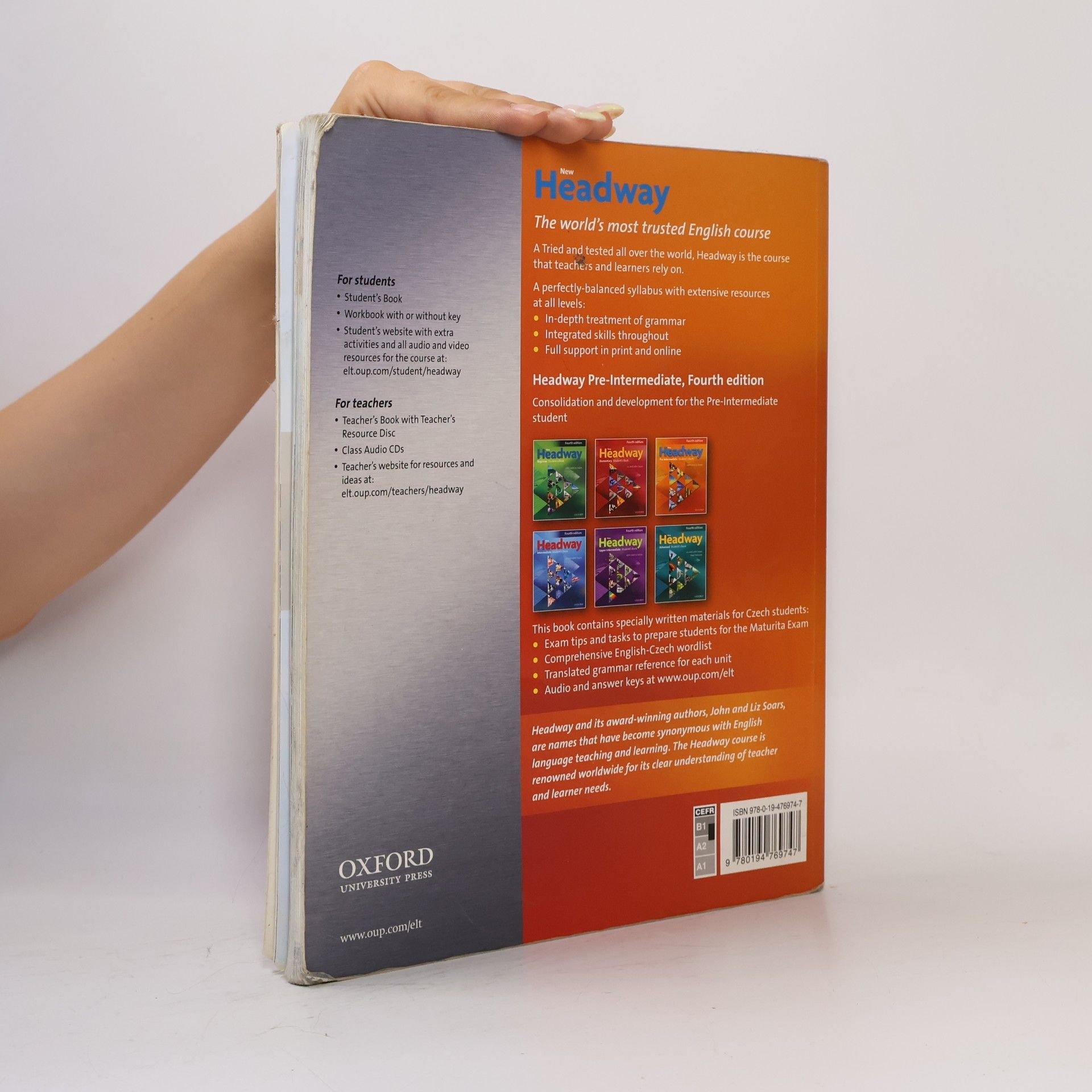 Liz Soars New Headway 4th edition Pre-Intermediate Maturita Student´s book (česká edice)