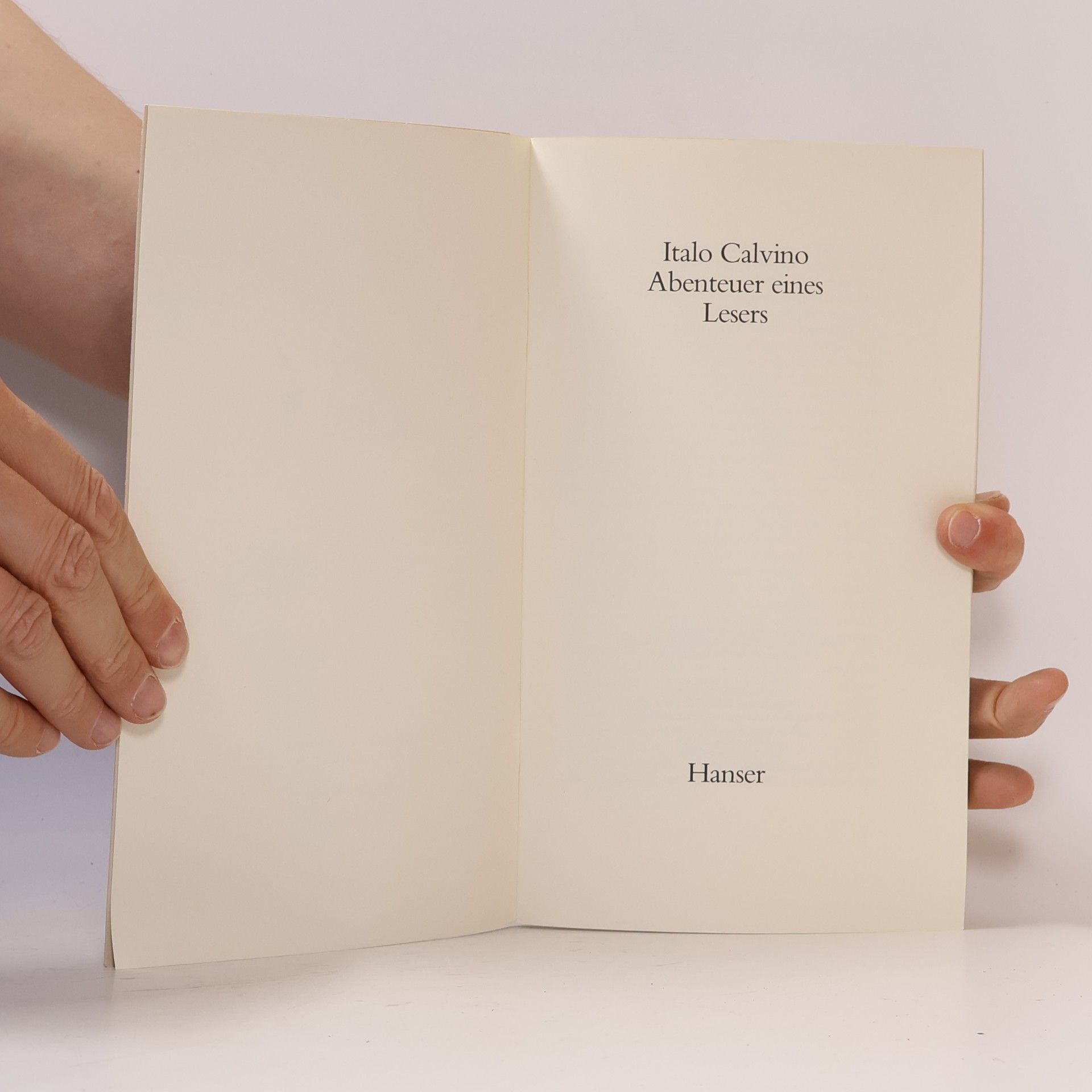 Italo Calvino Abenteuer eines Lesers