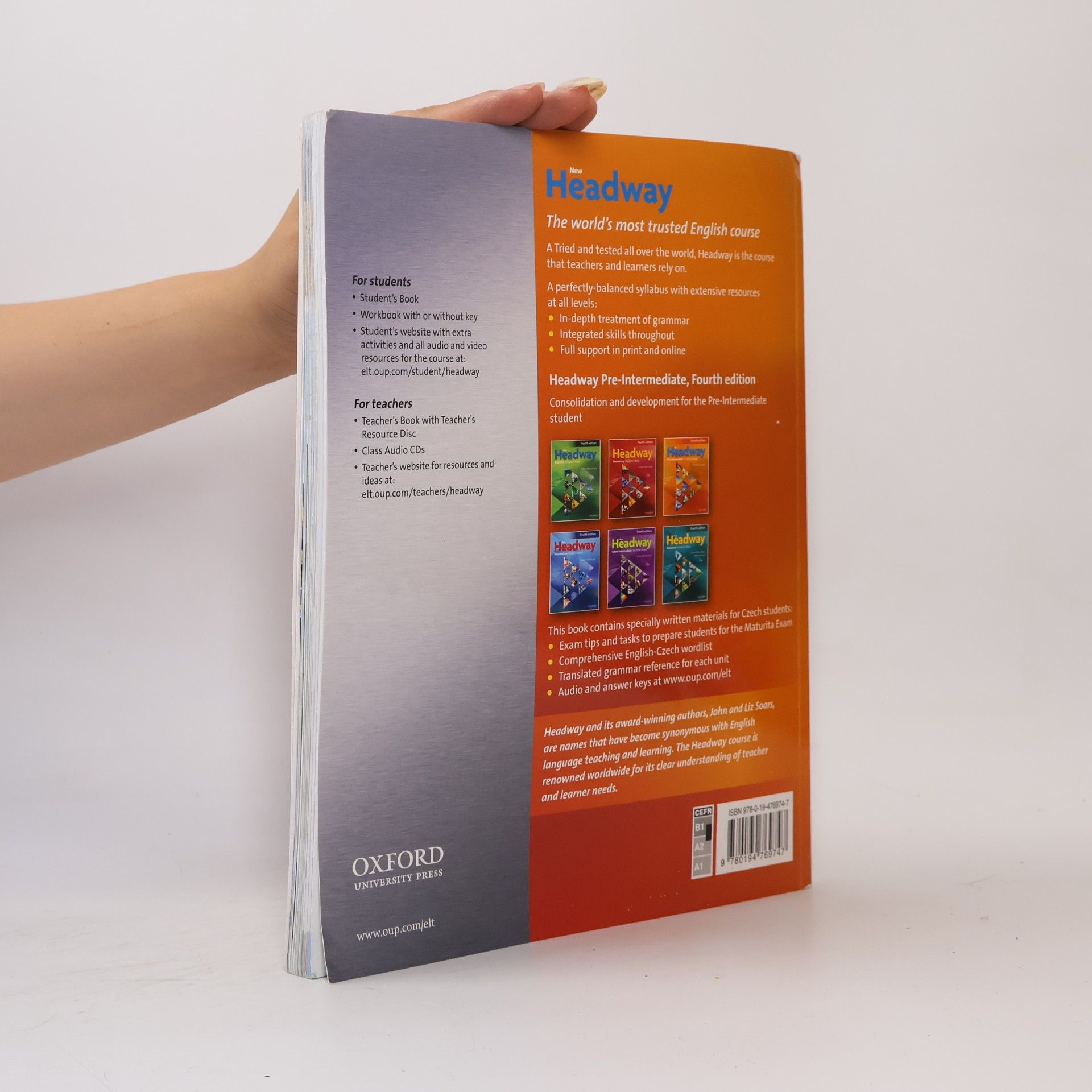 Liz Soars New Headway 4th edition Pre-Intermediate Maturita Student´s book (česká edice)