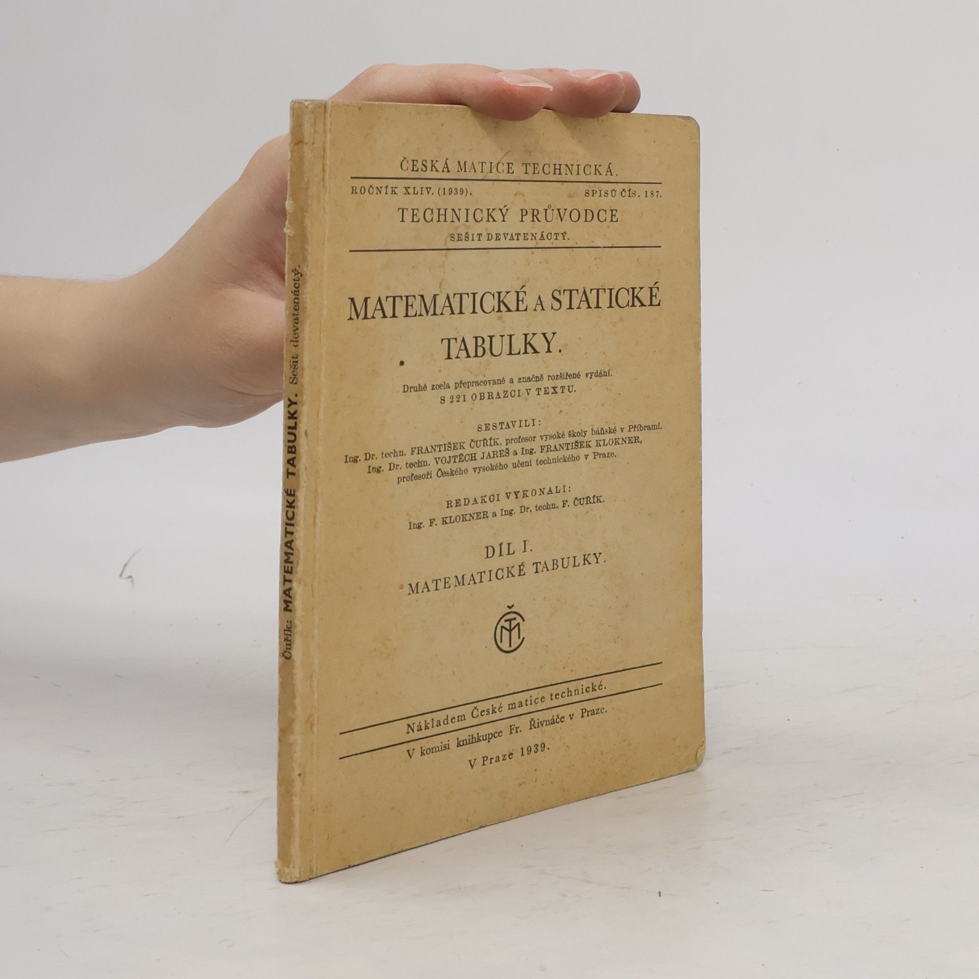 Matematické a statistické tabulky I.