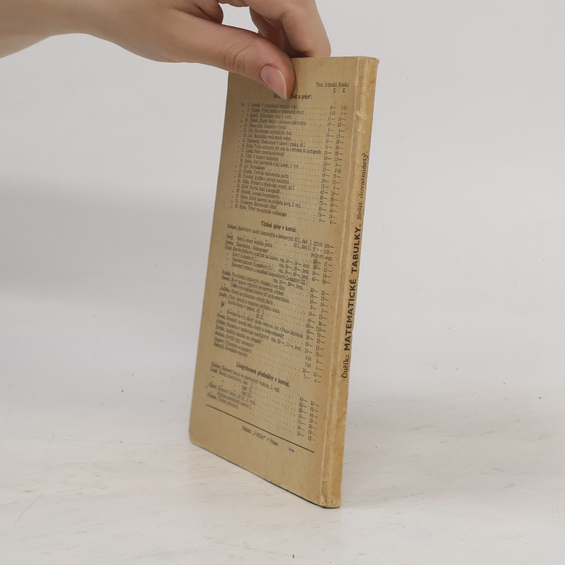 František Čuřík Matematické a statistické tabulky I.
