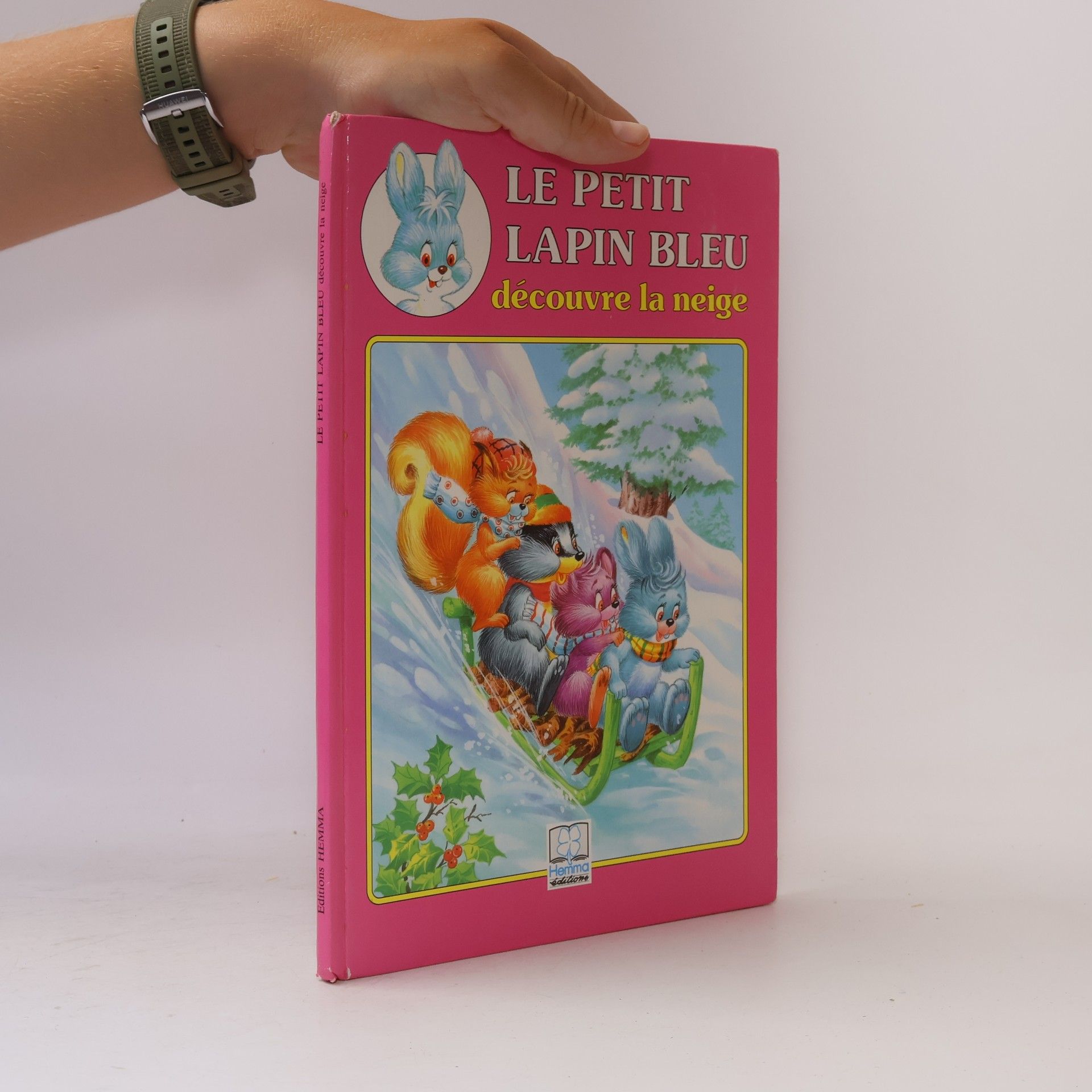 Le petit lapin bleu découvre la neige
