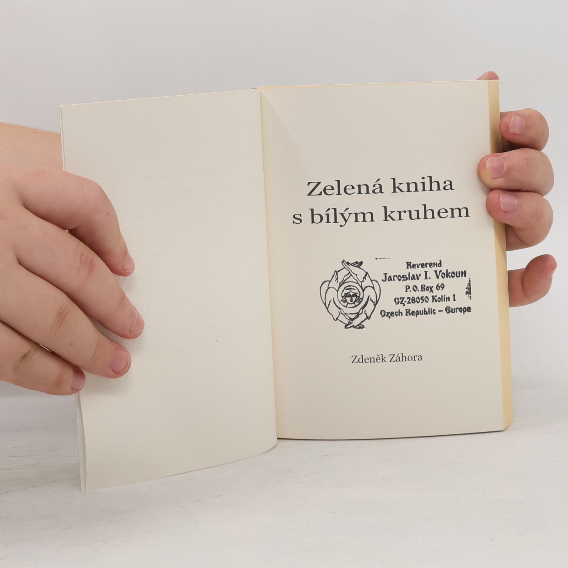 Zdeněk Záhora Zelená kniha s bílým kruhem