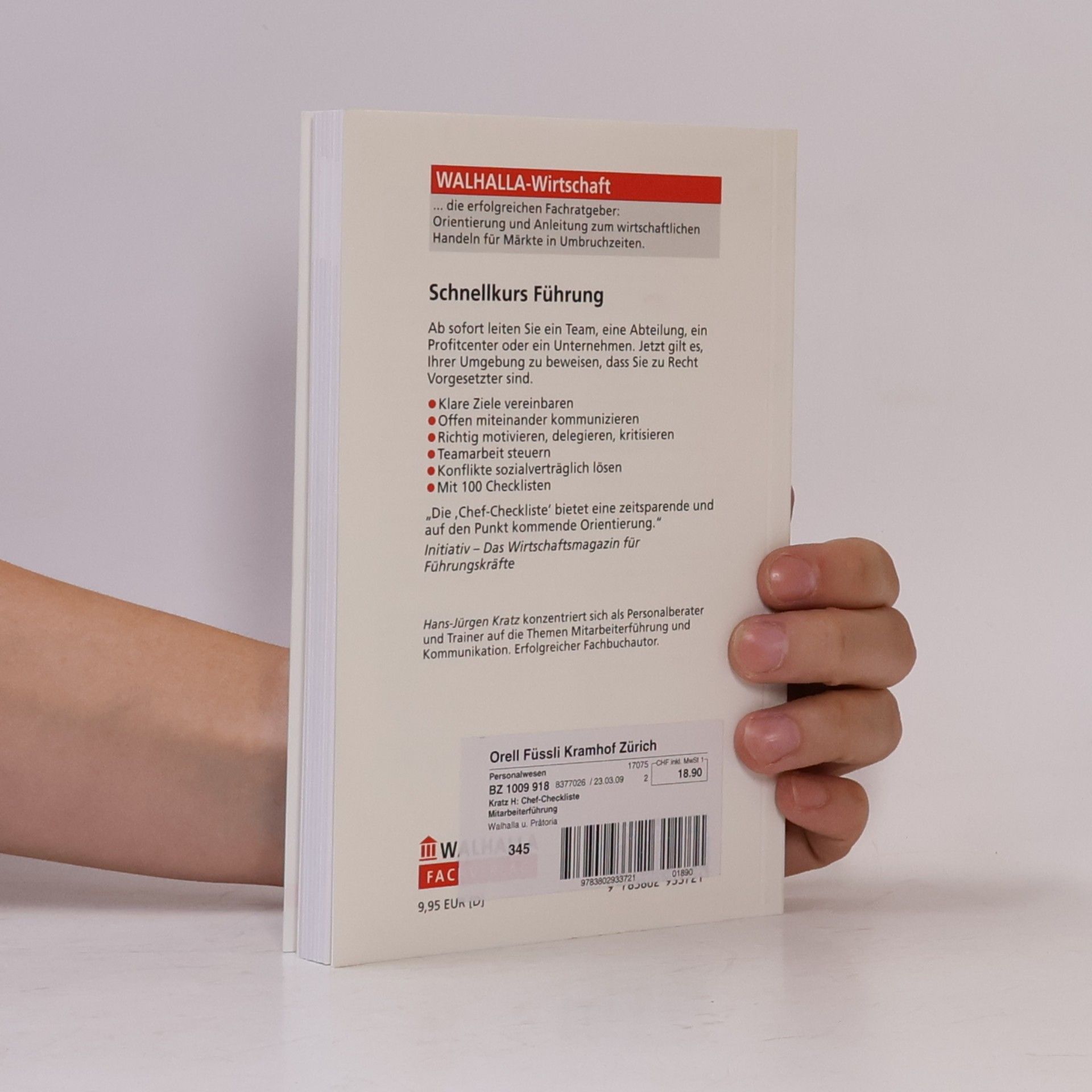 Hans-Jürgen Kratz Chef-Checkliste Mitarbeiterführung