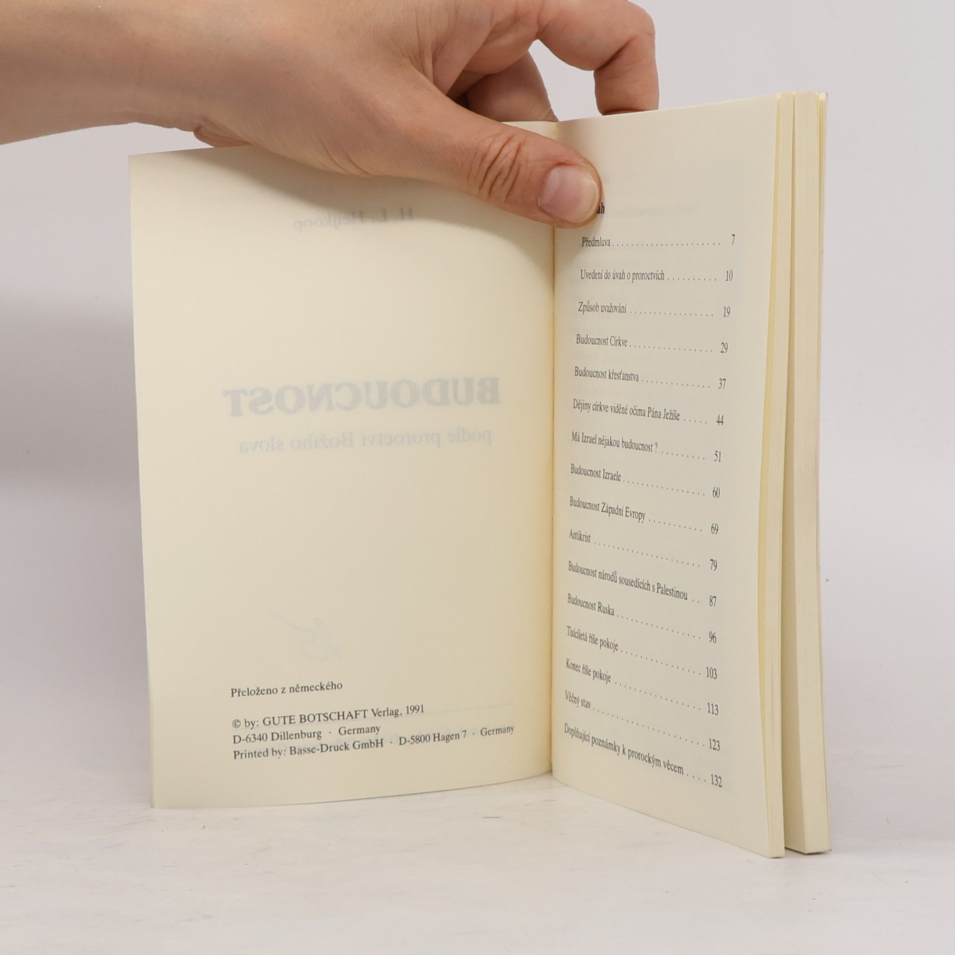 H. L. Heijkoop Budoucnost podle proroctví Božího slova
