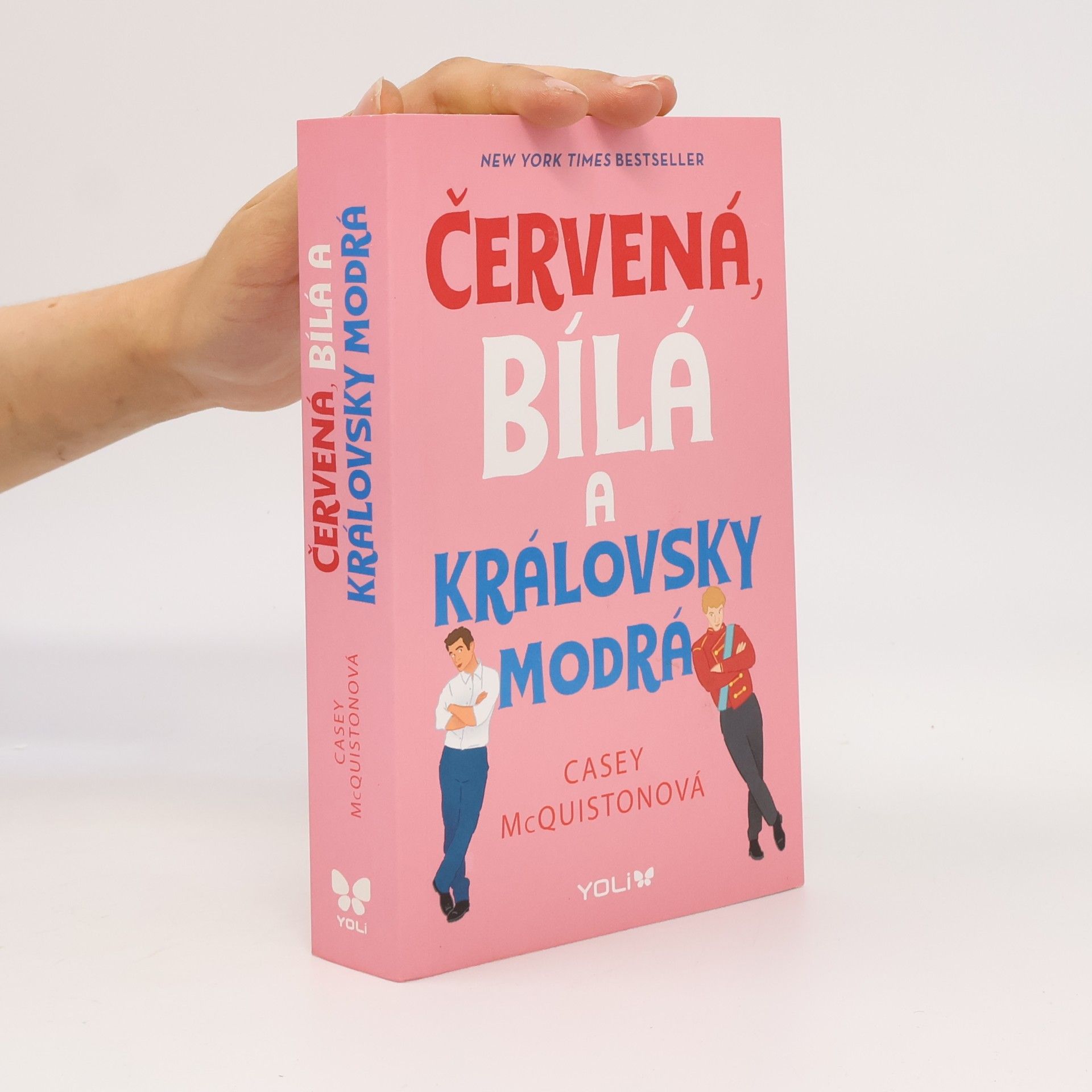 Červená, bílá a královsky modrá