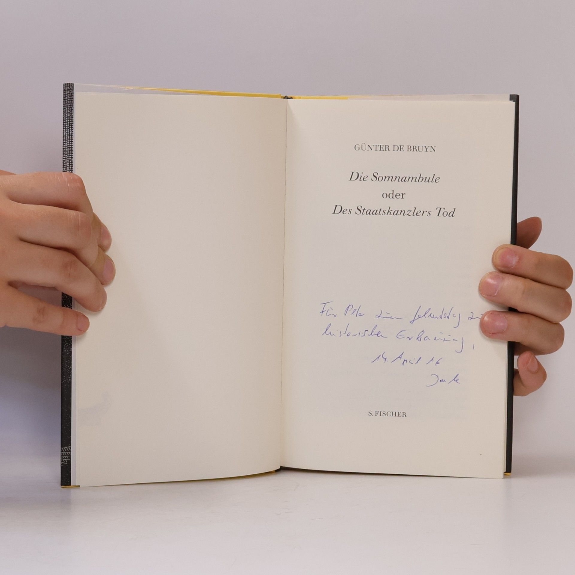Günter de Bruyn Die Somnambule oder des Staatskanzlers Tod