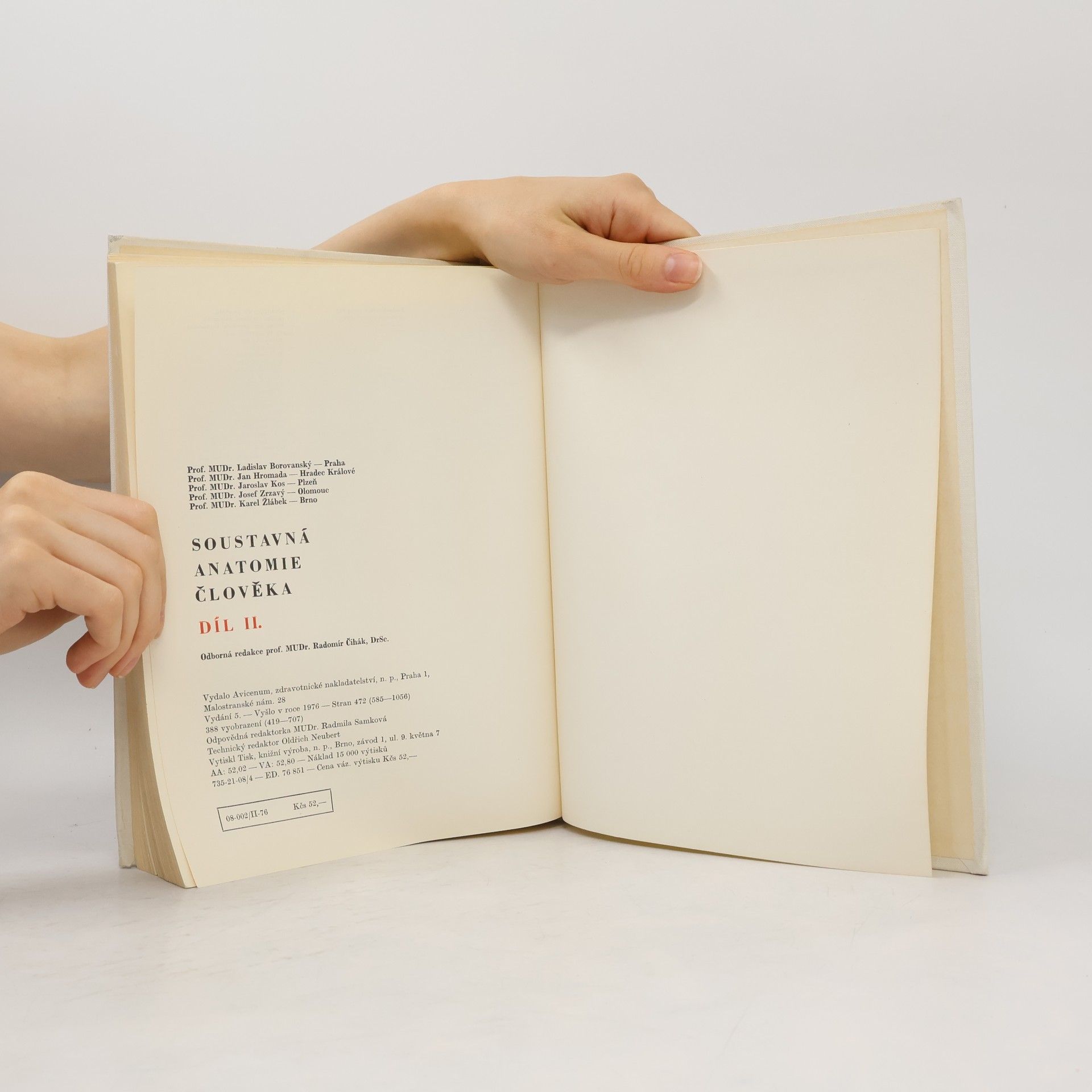 Ladislav Borovanský Soustavná anatomie člověka II.
