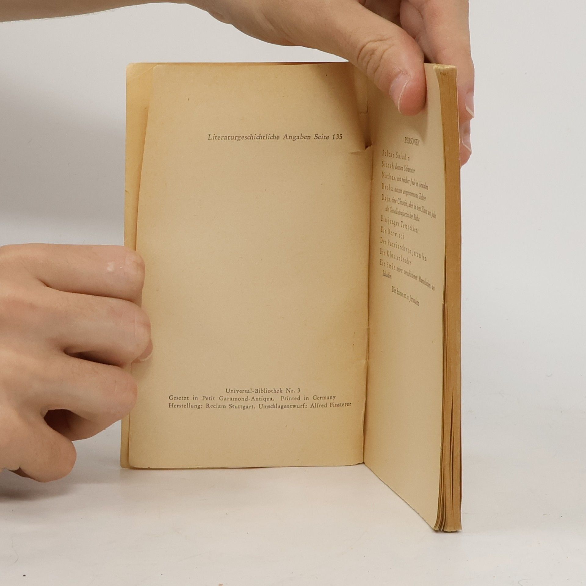 Gotthold Ephraim Lessing Nathan der Weise. Ein dramatisches Gedicht