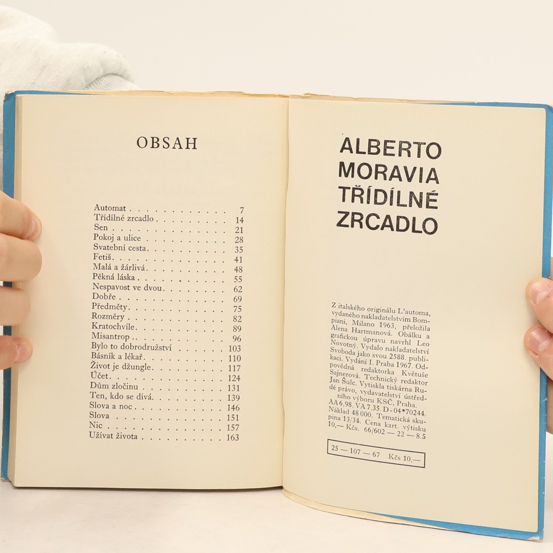 Alberto Moravia Třídílné zrcadlo