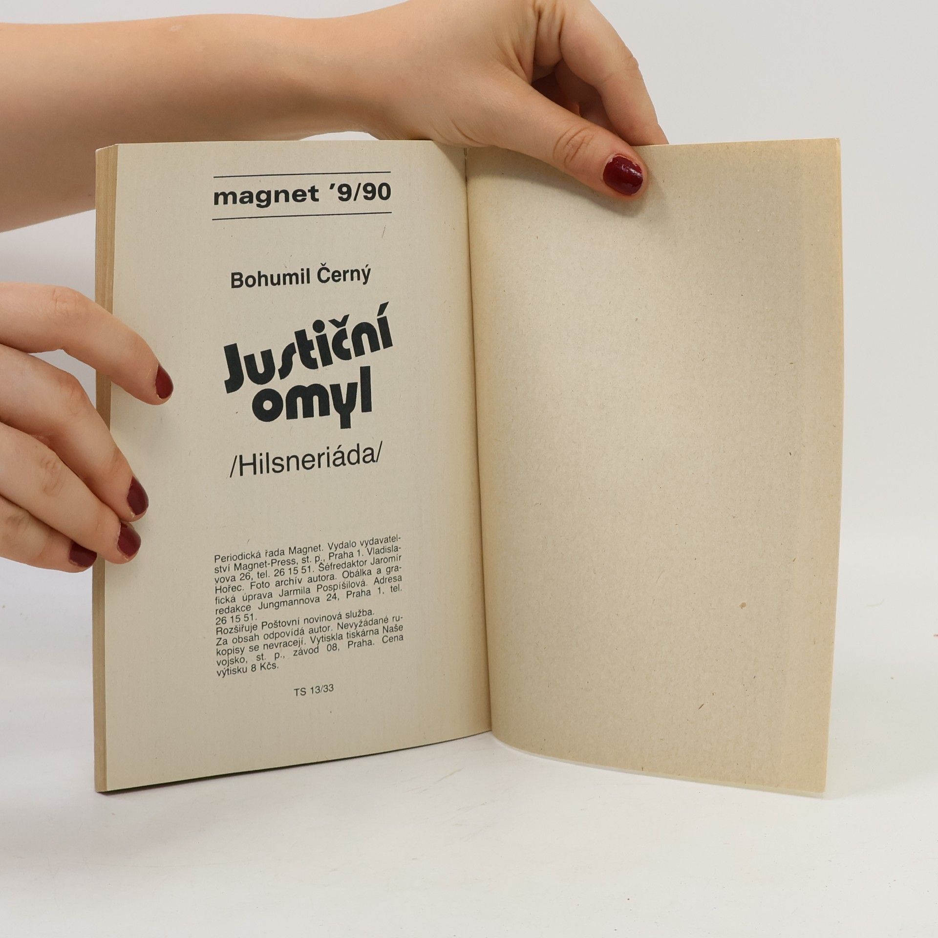 Bohumil Černý Justiční omyl. Hilsneriáda