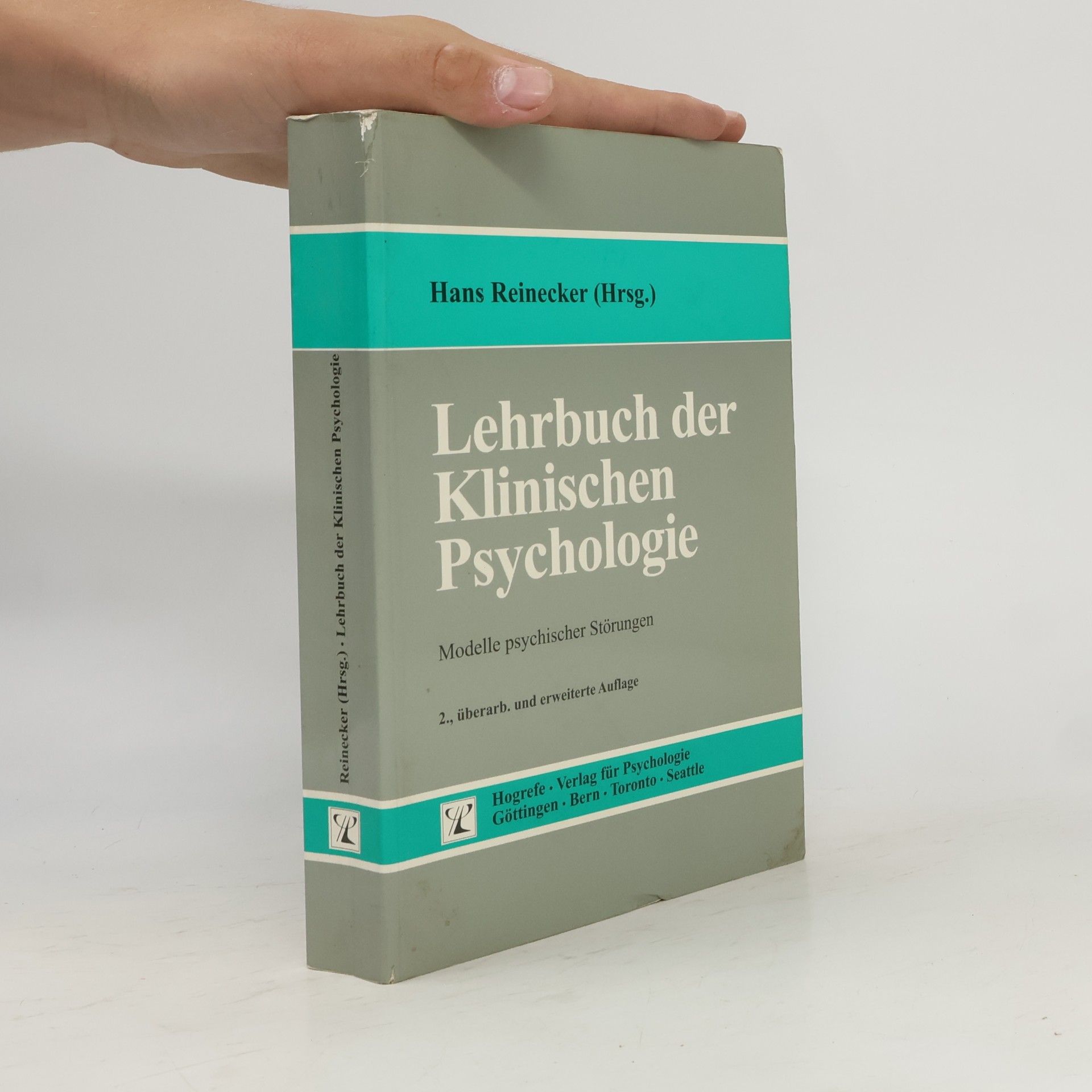 Hans Reinecker Lehrbuch der klinischen Psychologie
